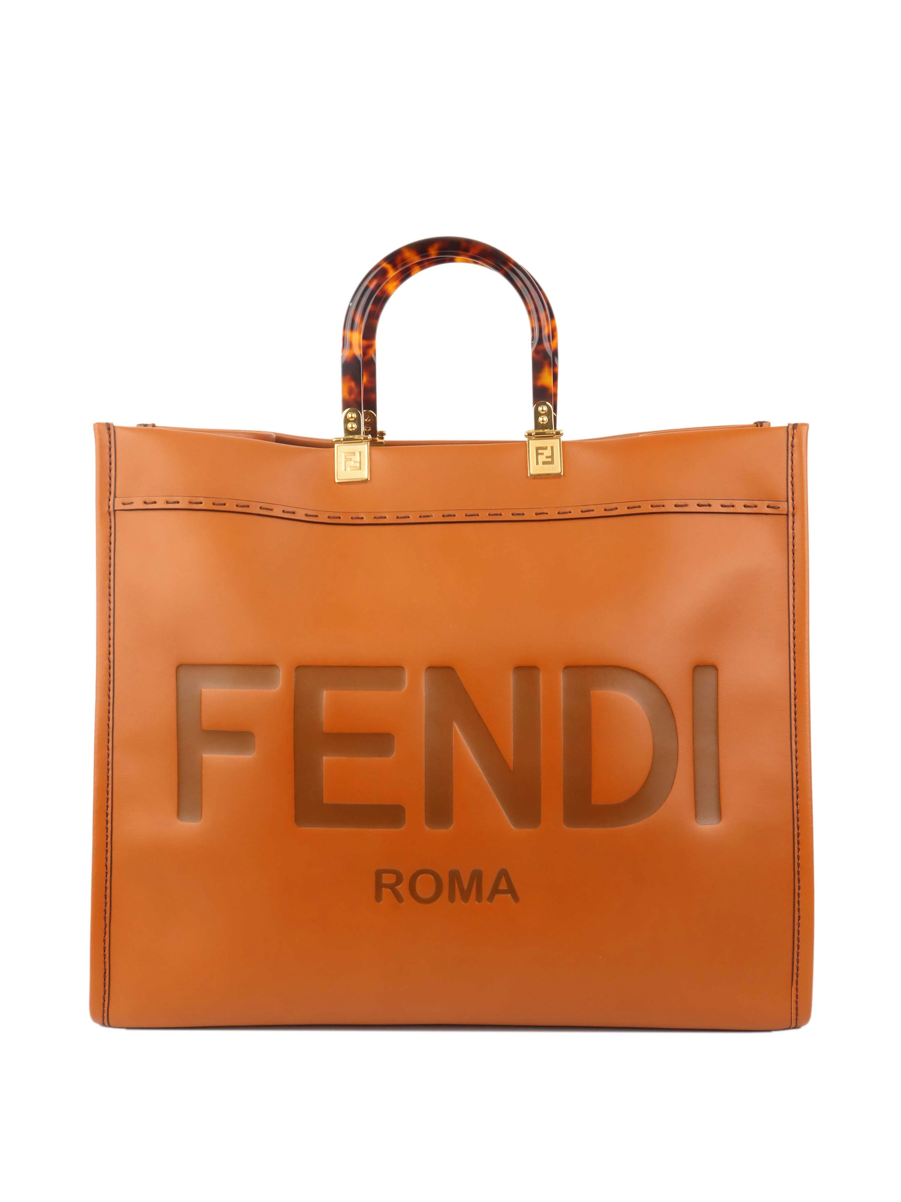 Fendi Tan Large Sunshine Tote.