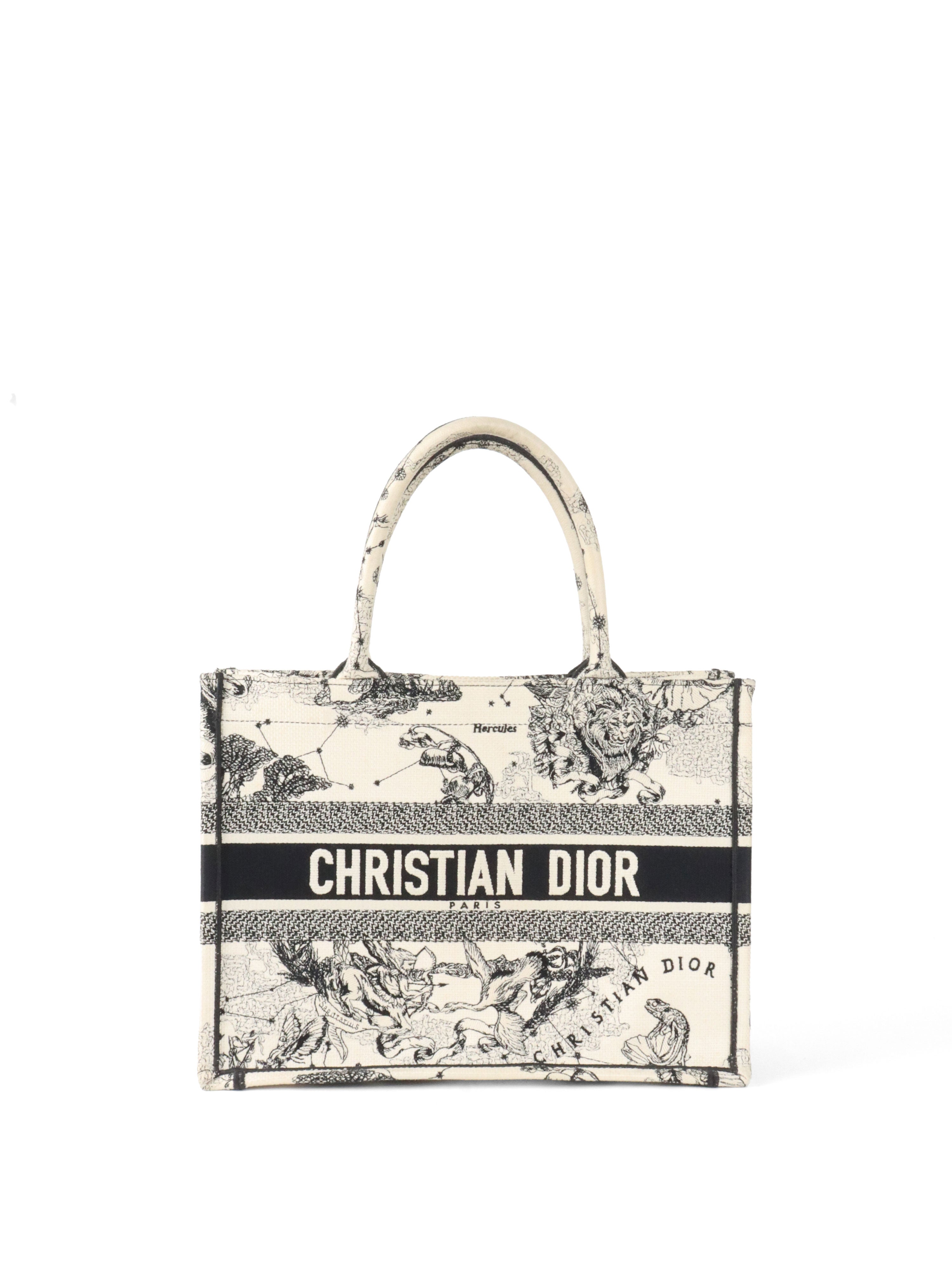 Dior Latte and Black Zodiac Medium Book Tote