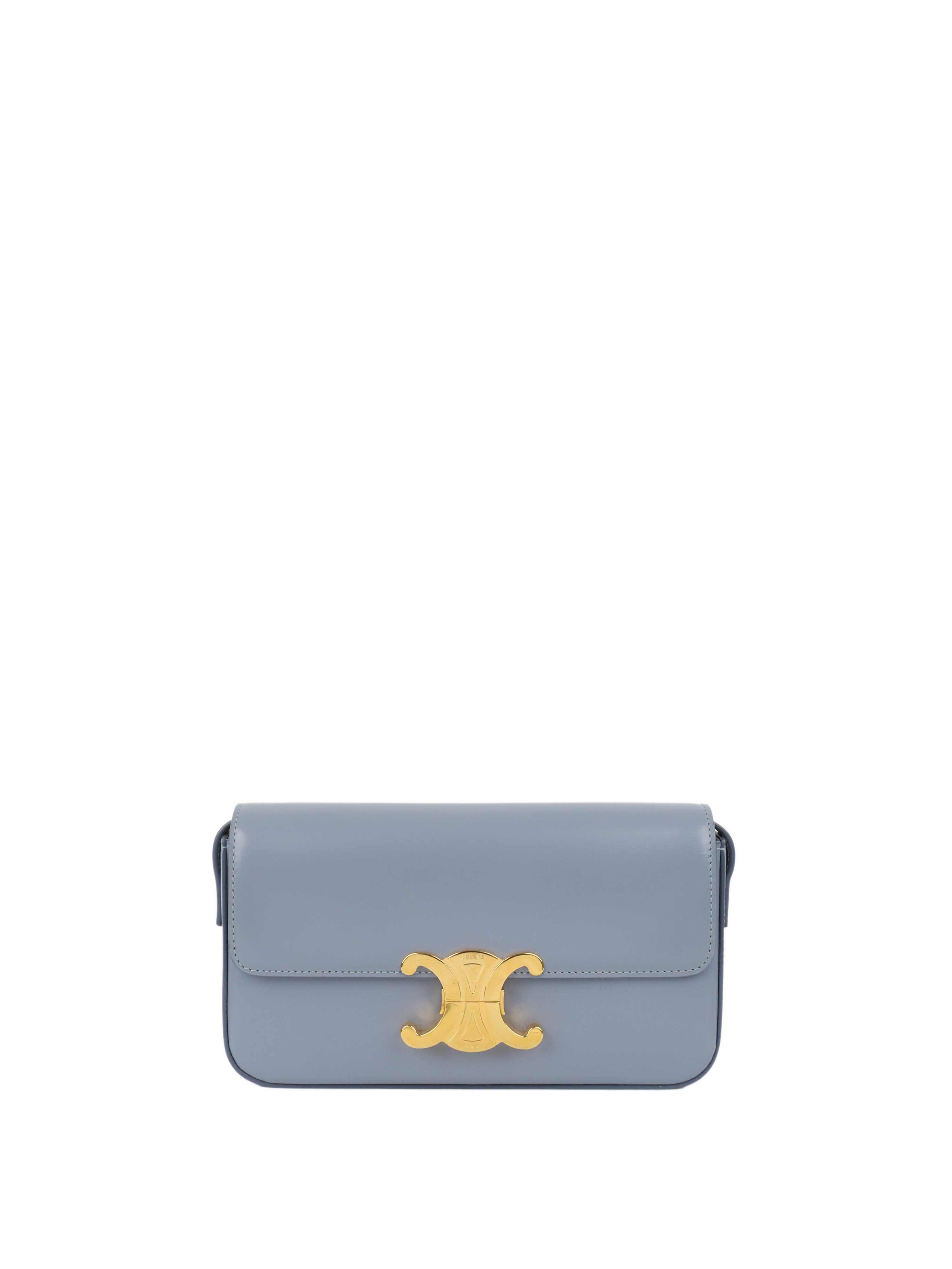 Celine Claude Shoulder Bag in Blue