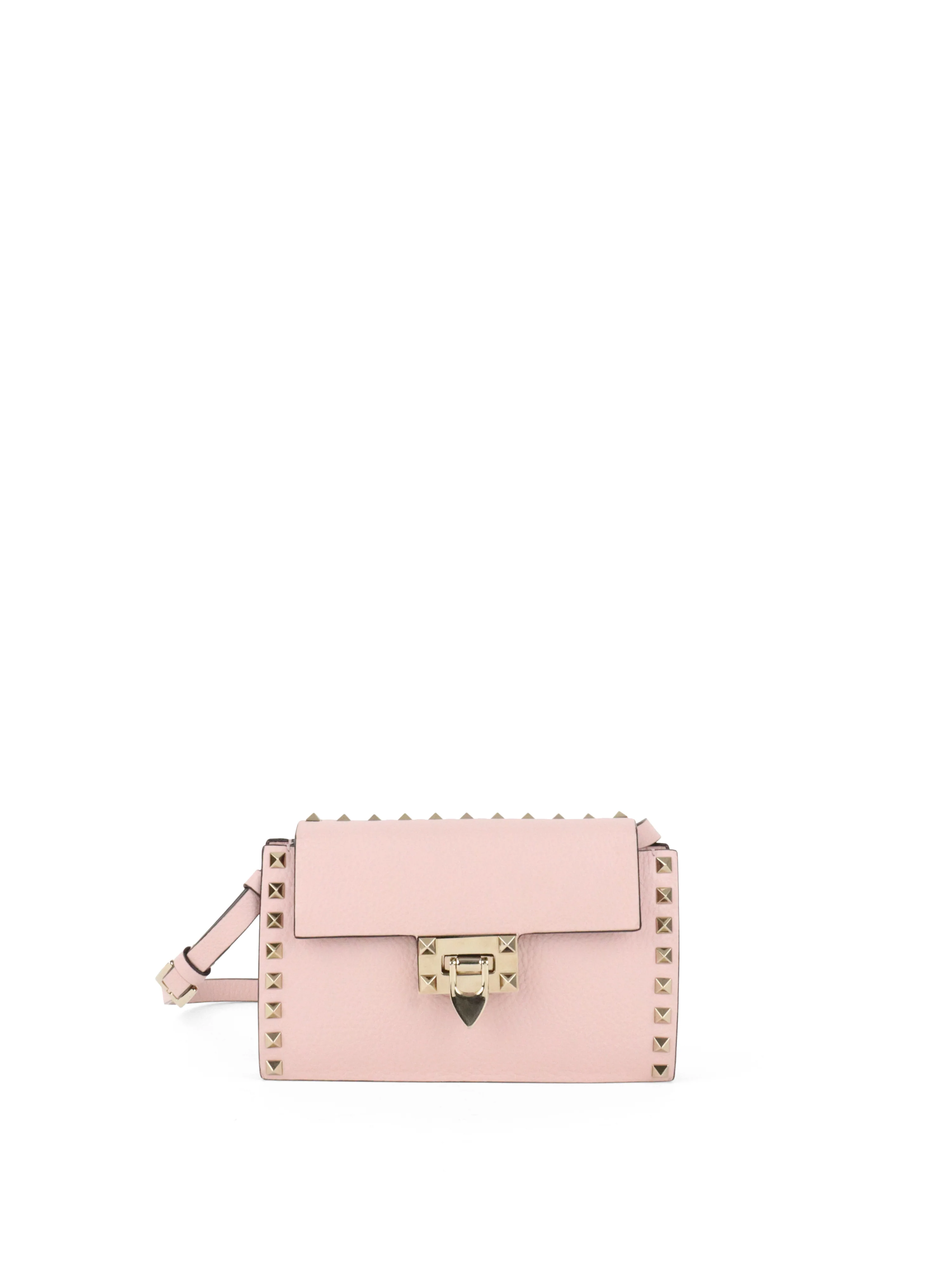 Valentino Rose Quartz Rockstuds Crossbody Bag