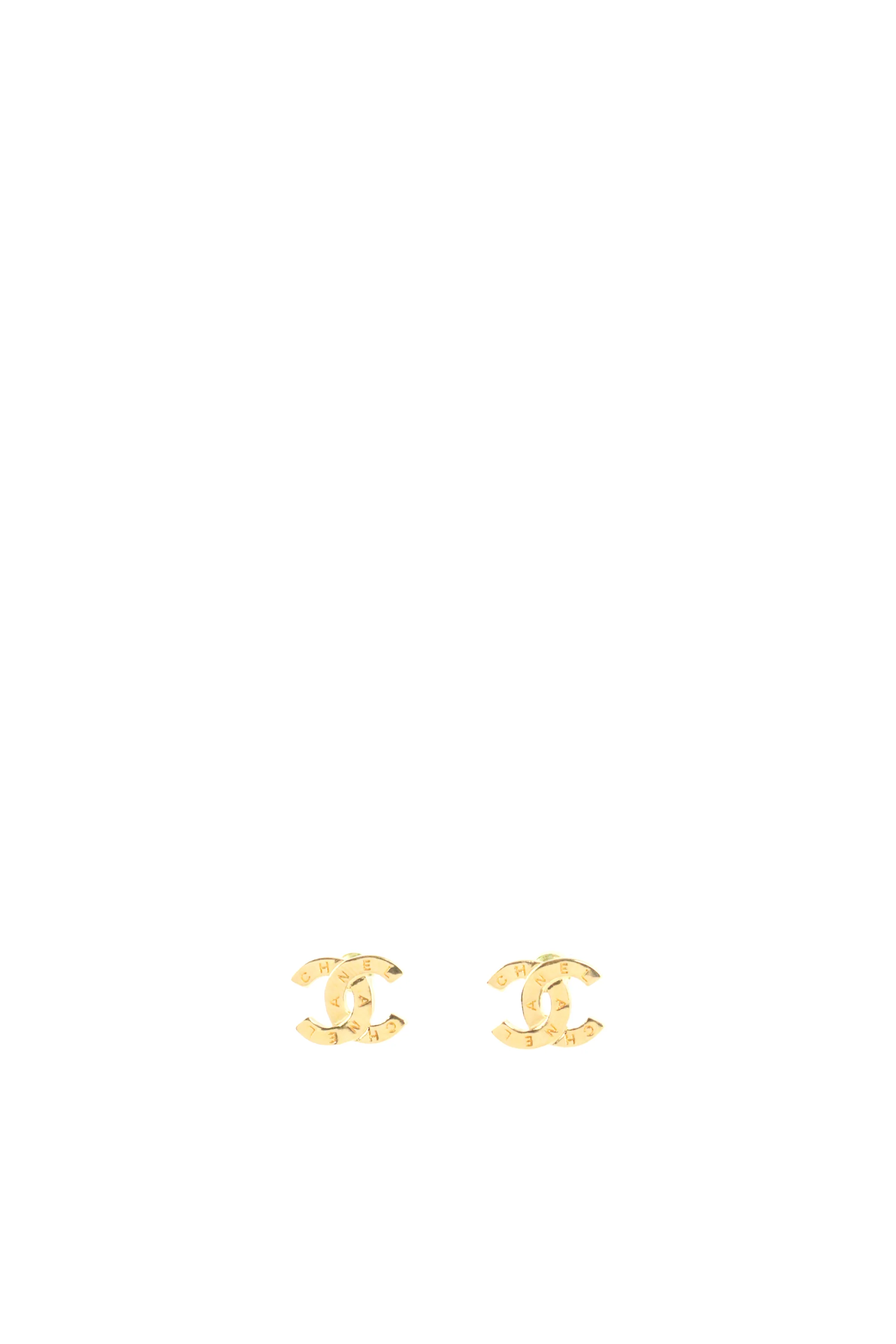 Chanel CC Gold-tone Studs Earring