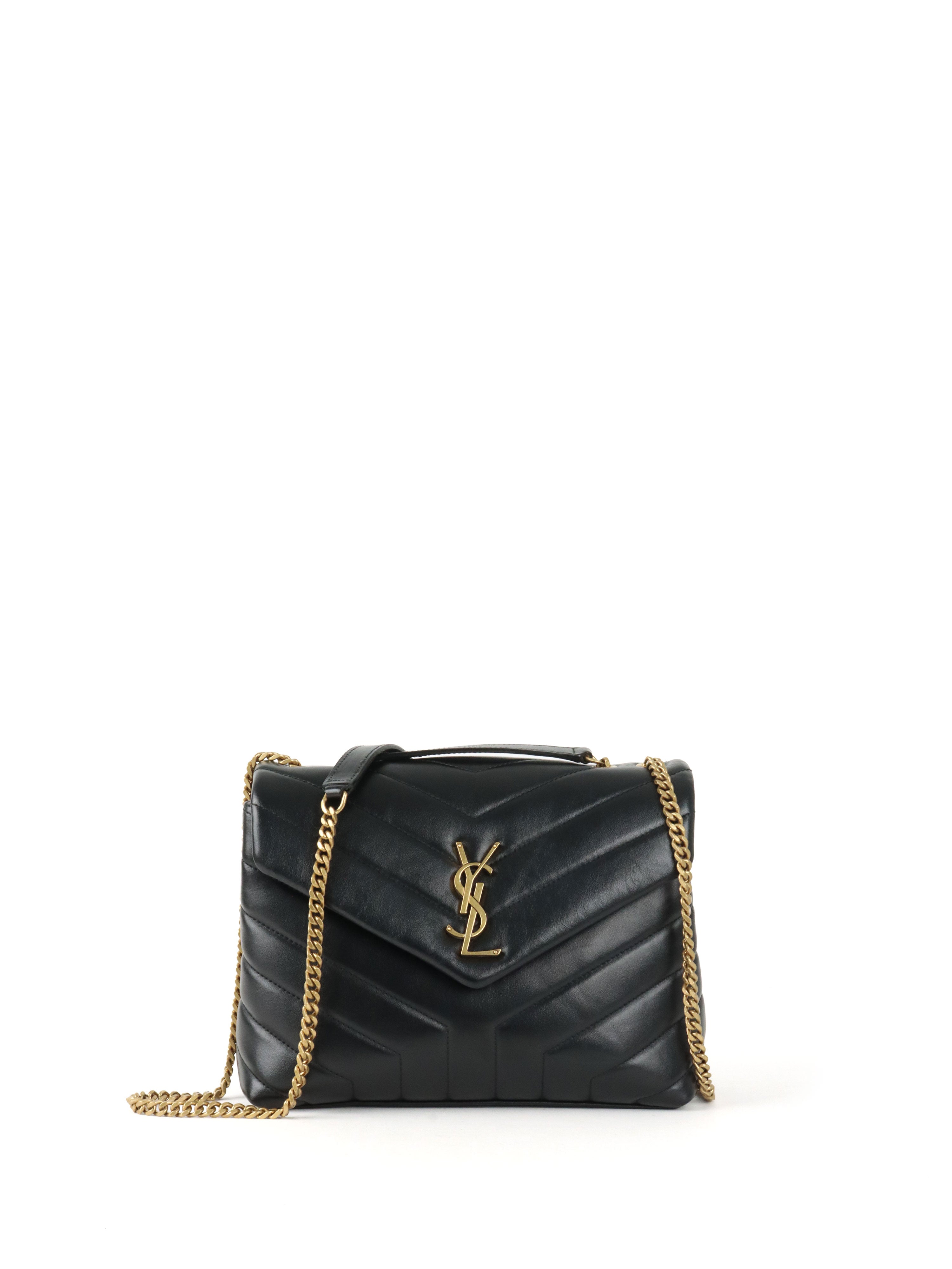Saint Laurent Black Small Loulou Bag GHW