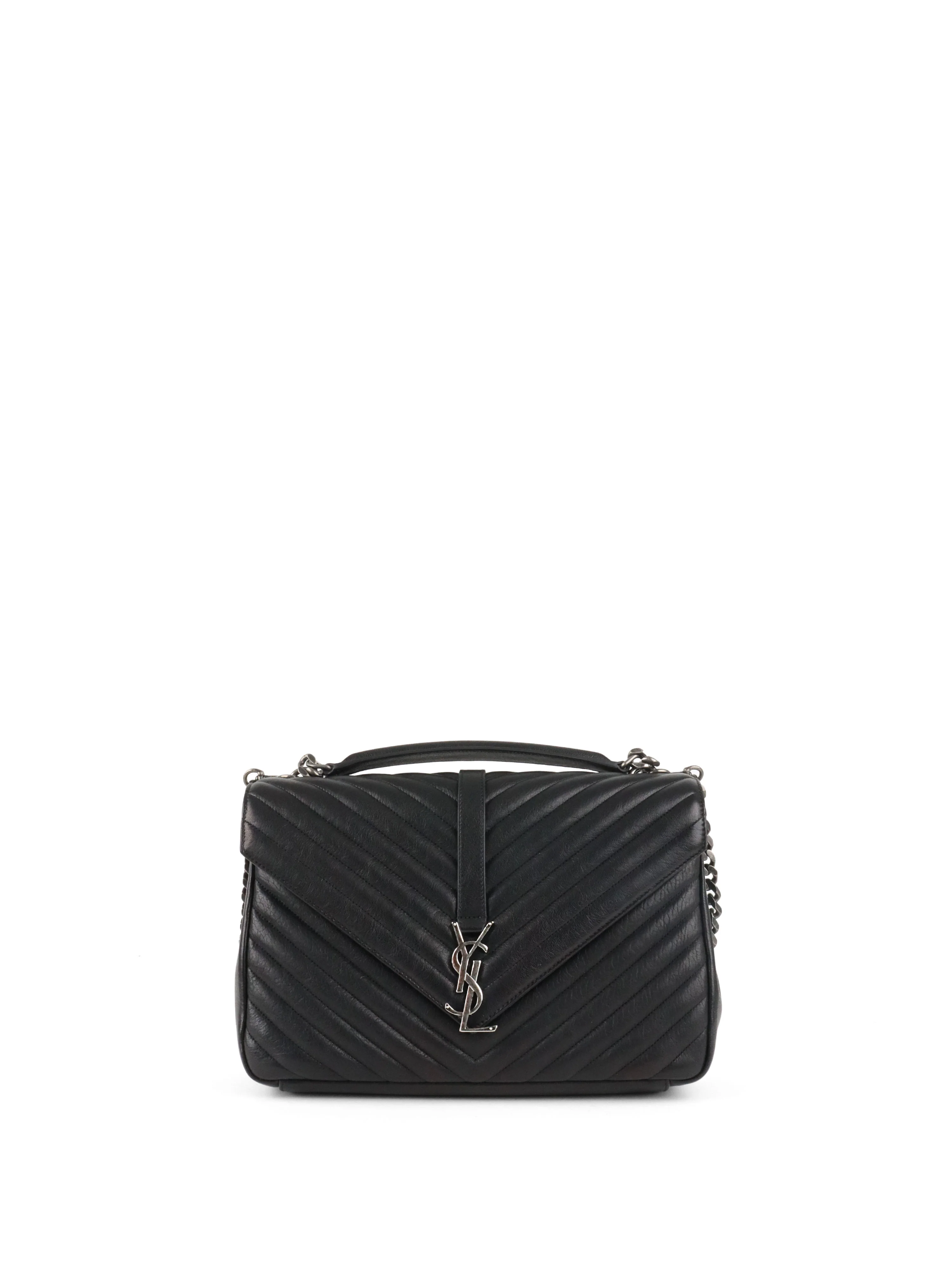 Saint Laurent Large Black College Bag