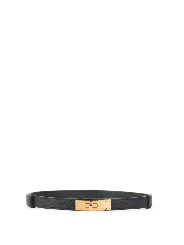 Hermes Noir Kelly 18 Belt with Rose Gold Hardware