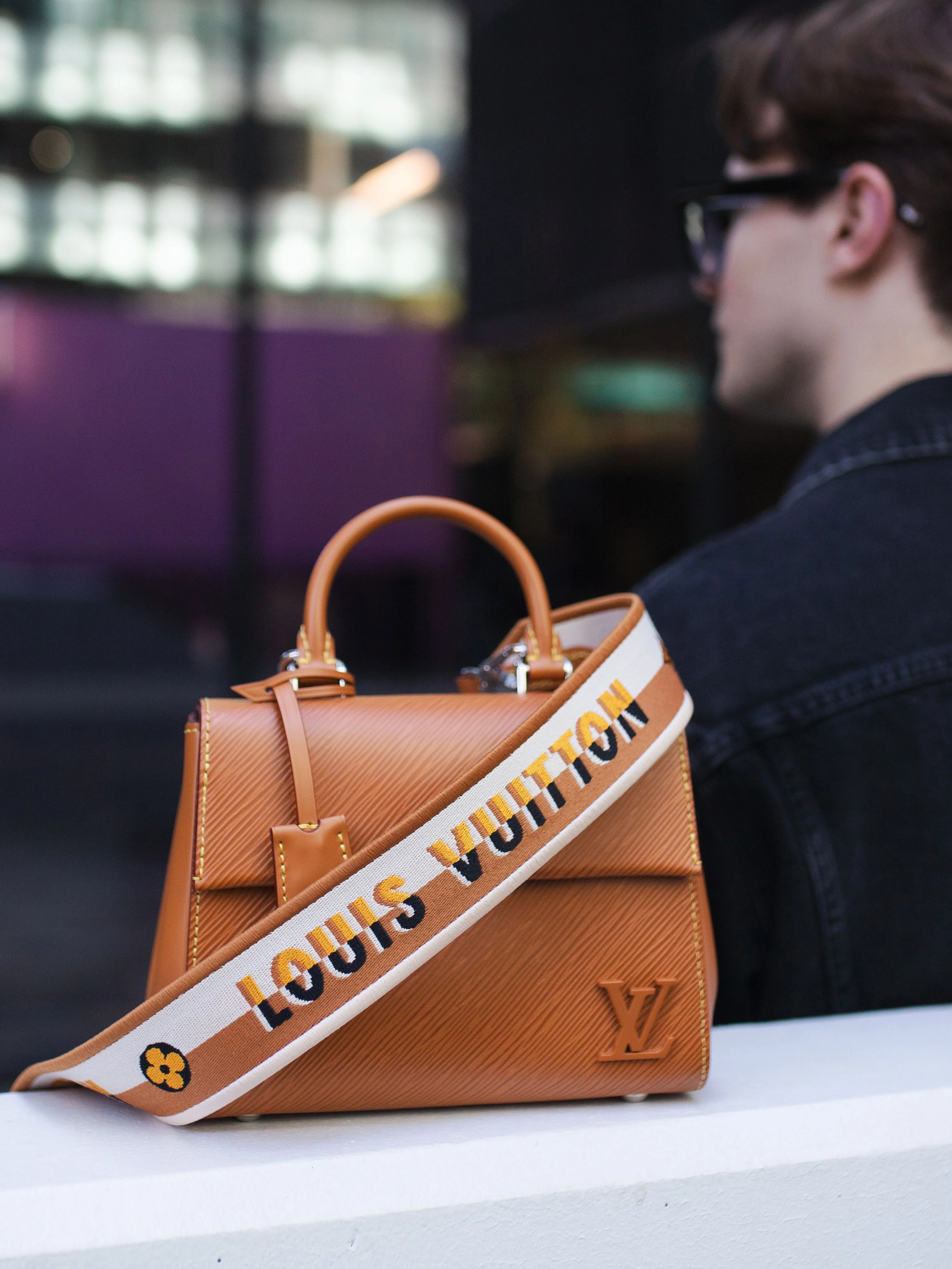 Louis Vuitton Gold Miel Epi Leather Cluny Mini Top Handle Bag