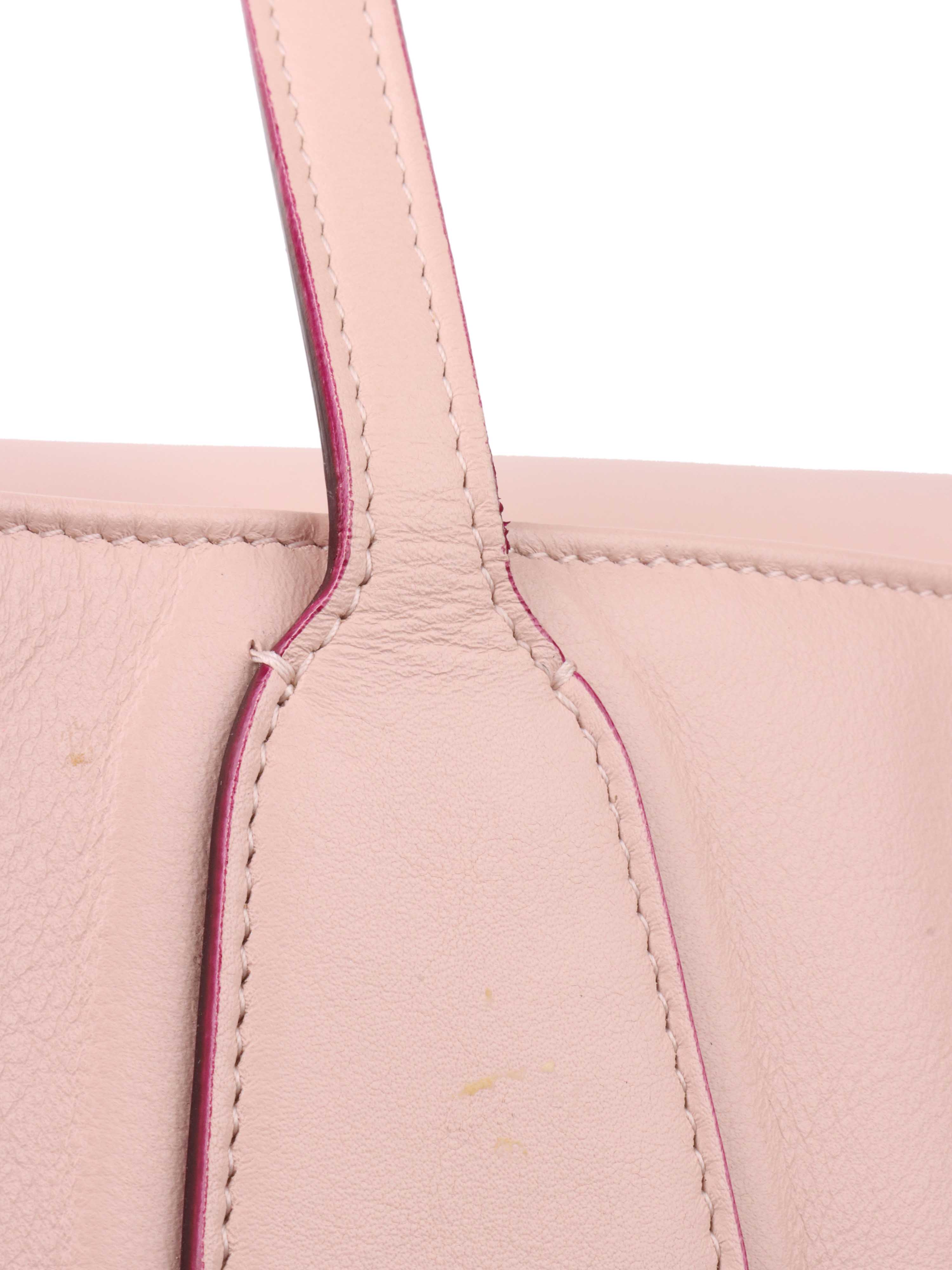 Dior Pink Leather Diaper Tote.