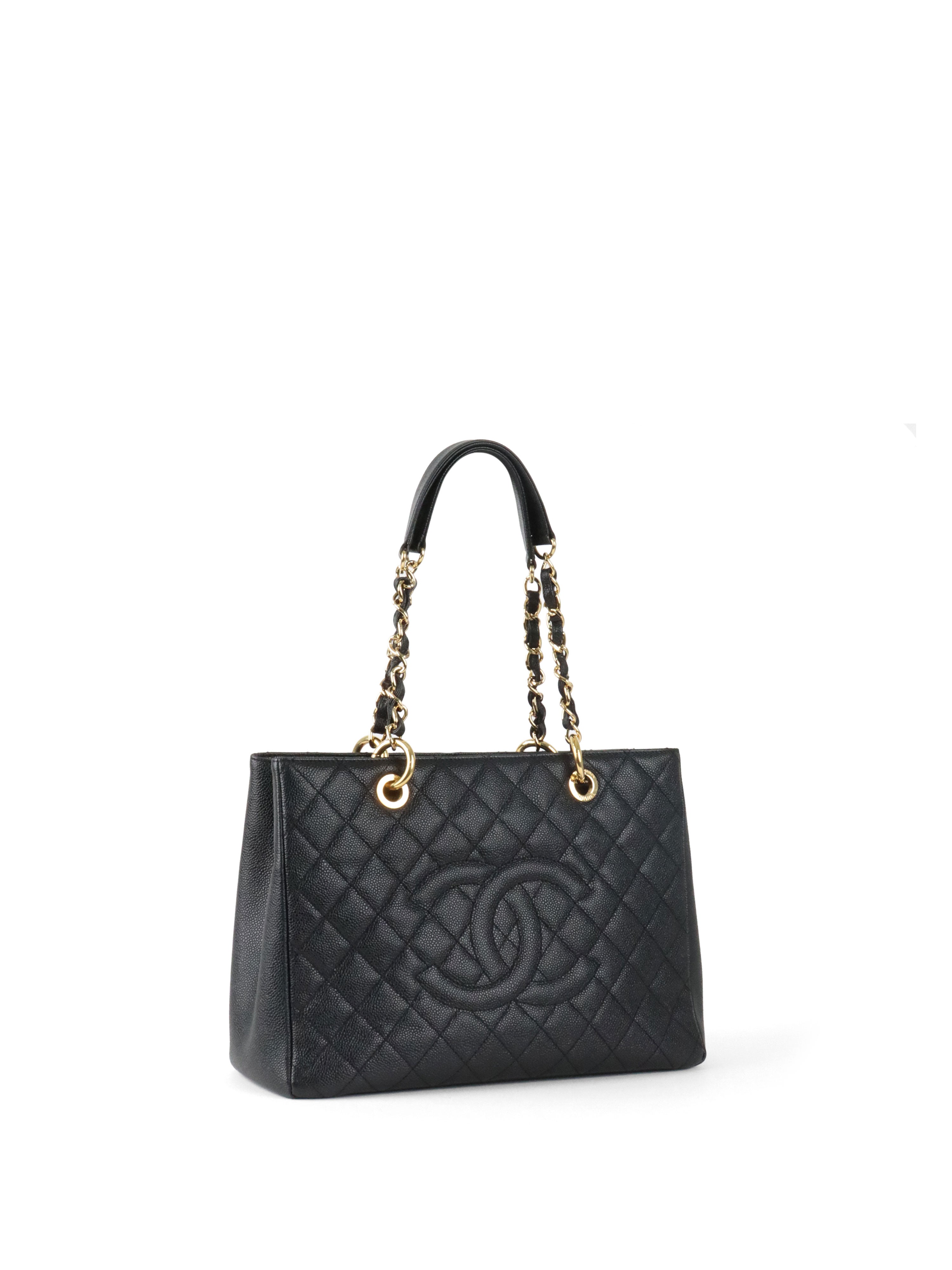 Chanel Black Caviar Grand Shopping Tote