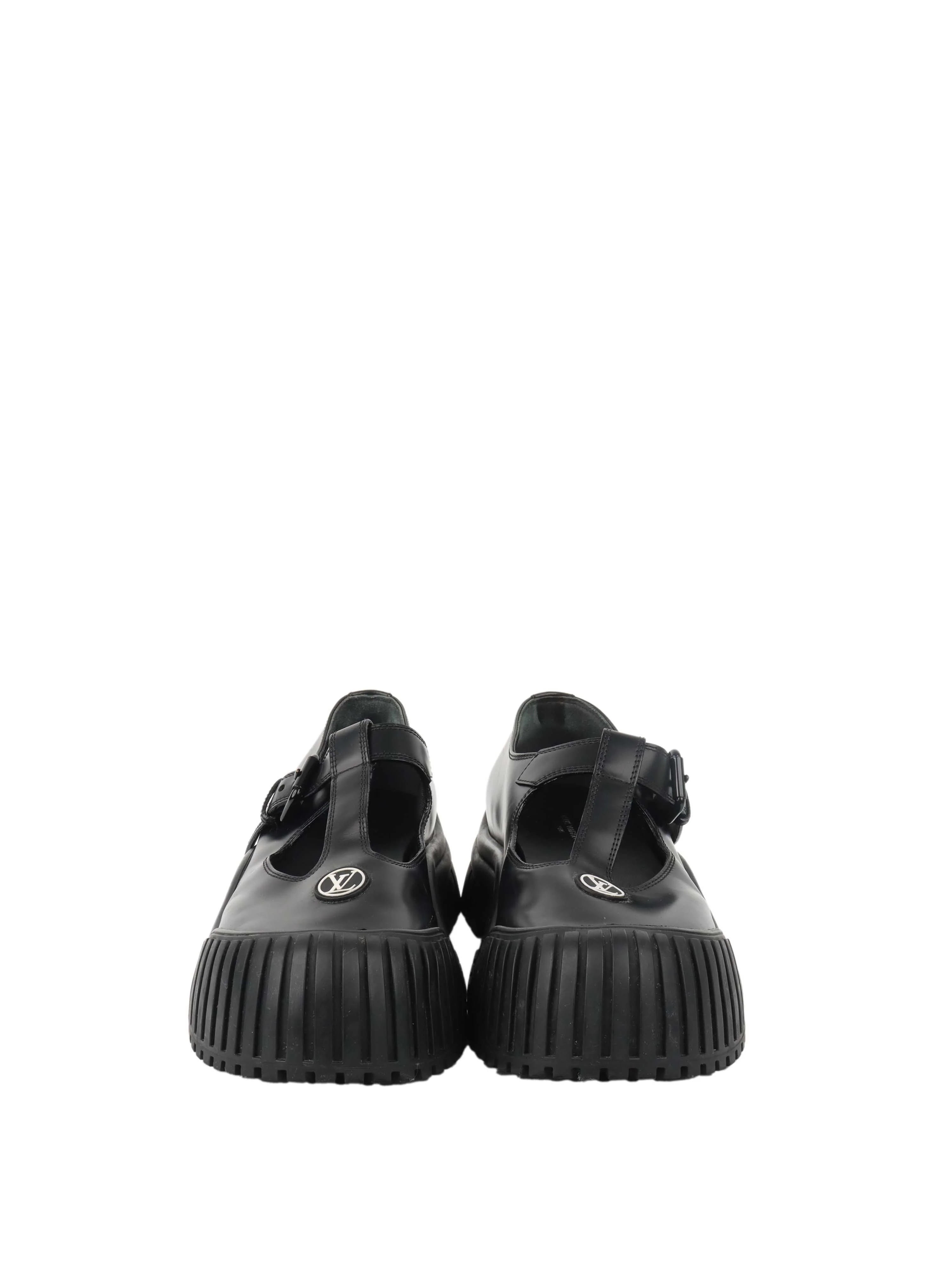 Louis Vuitton Black Ruby Mary Jane Flat.