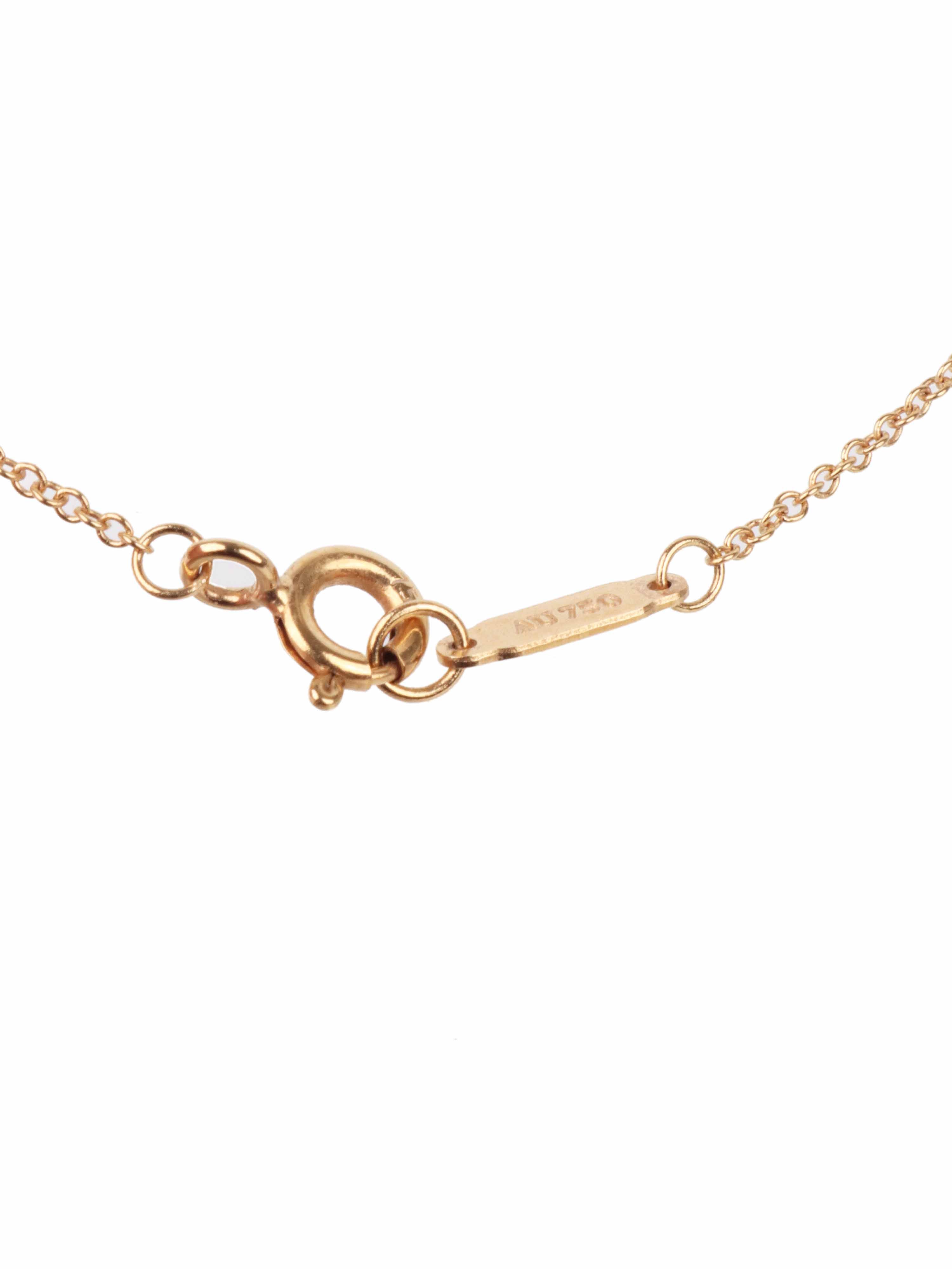 Tiffany 
Co Rose Gold Heart Key Necklace