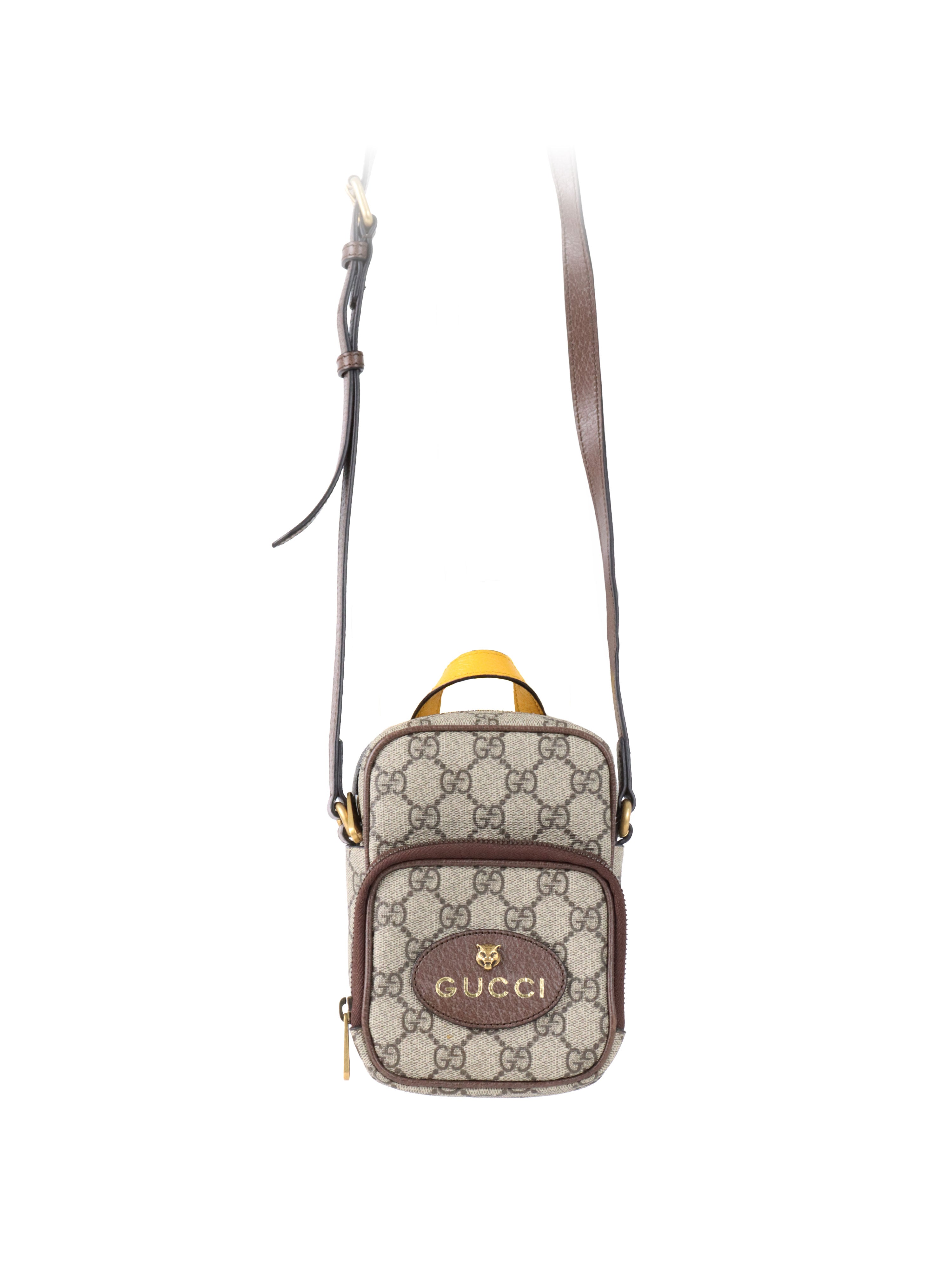 Gucci Mini Neo GG Supreme Canvas Vintage Crossbody Bag.
