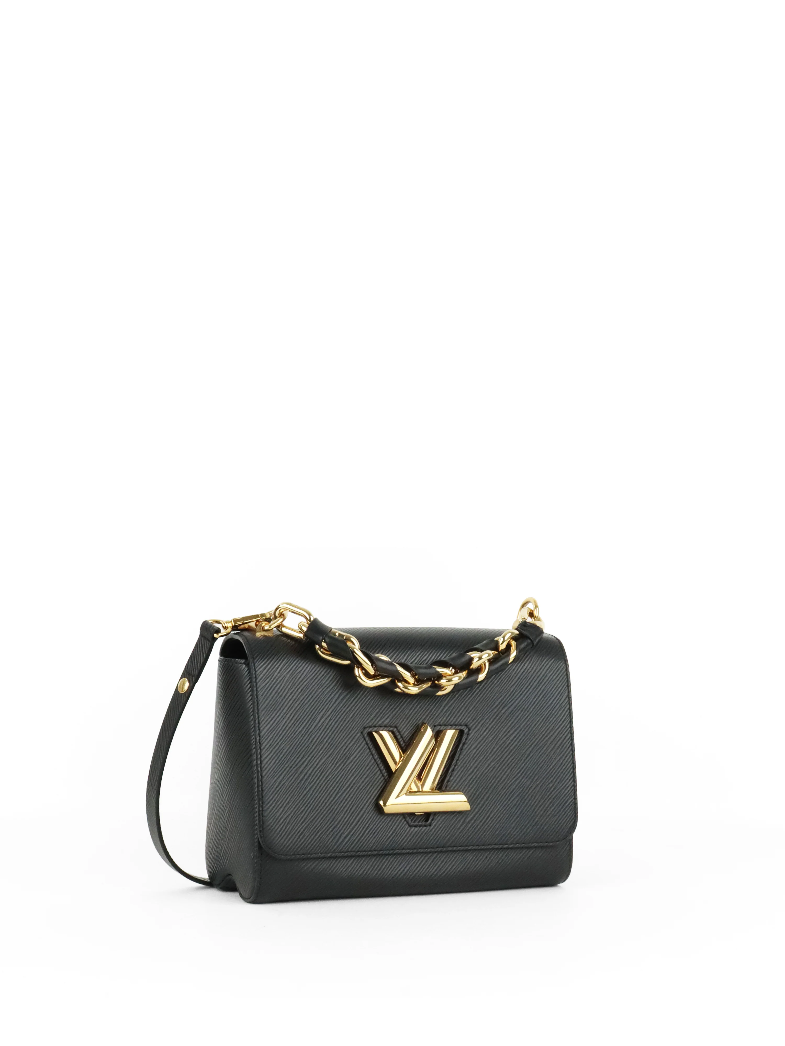 Louis Vuitton Black Epi Twist MM Chain Handle Bag
