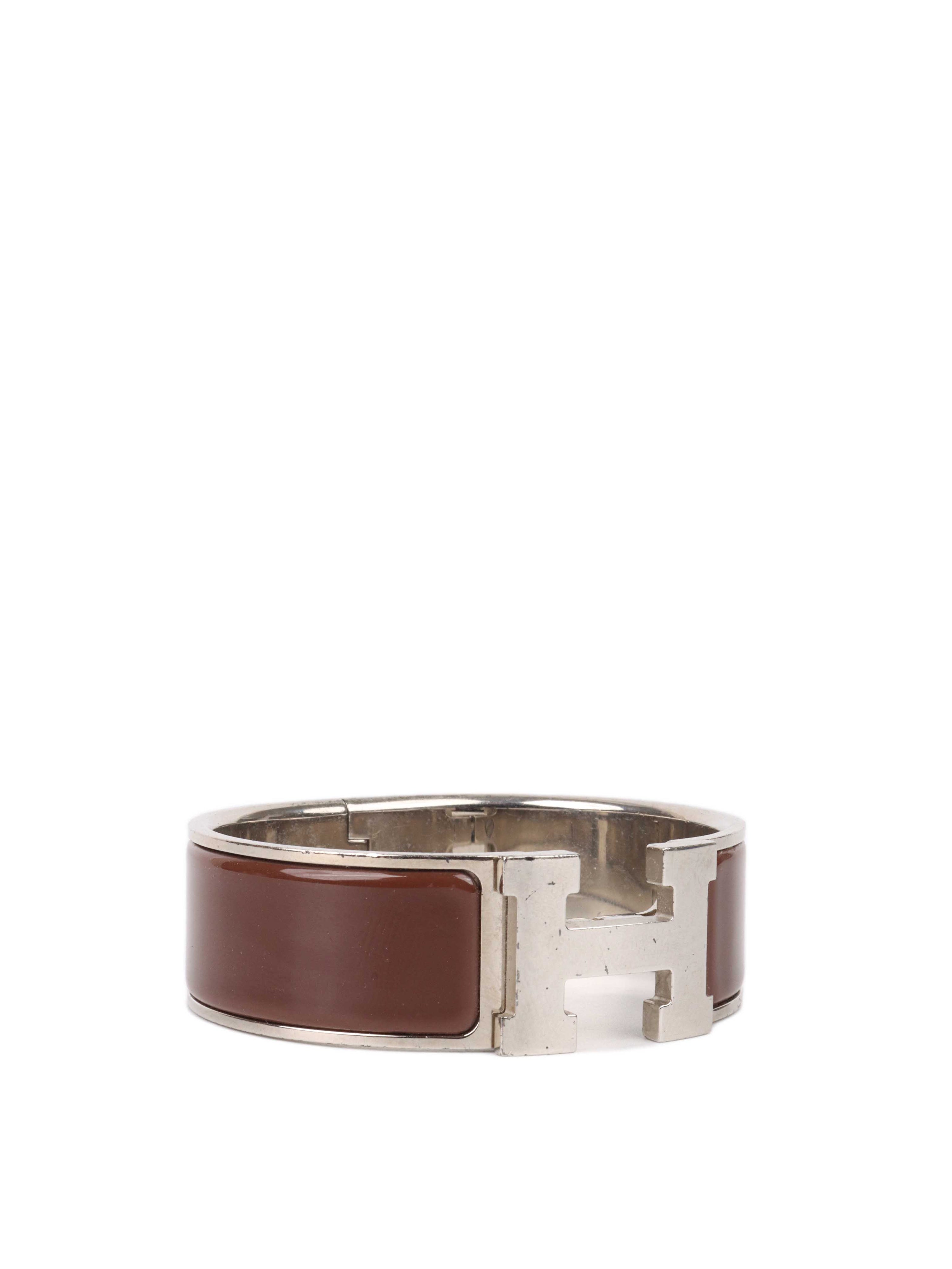 Hermes Clic Clac H Bracelet Brown PM.