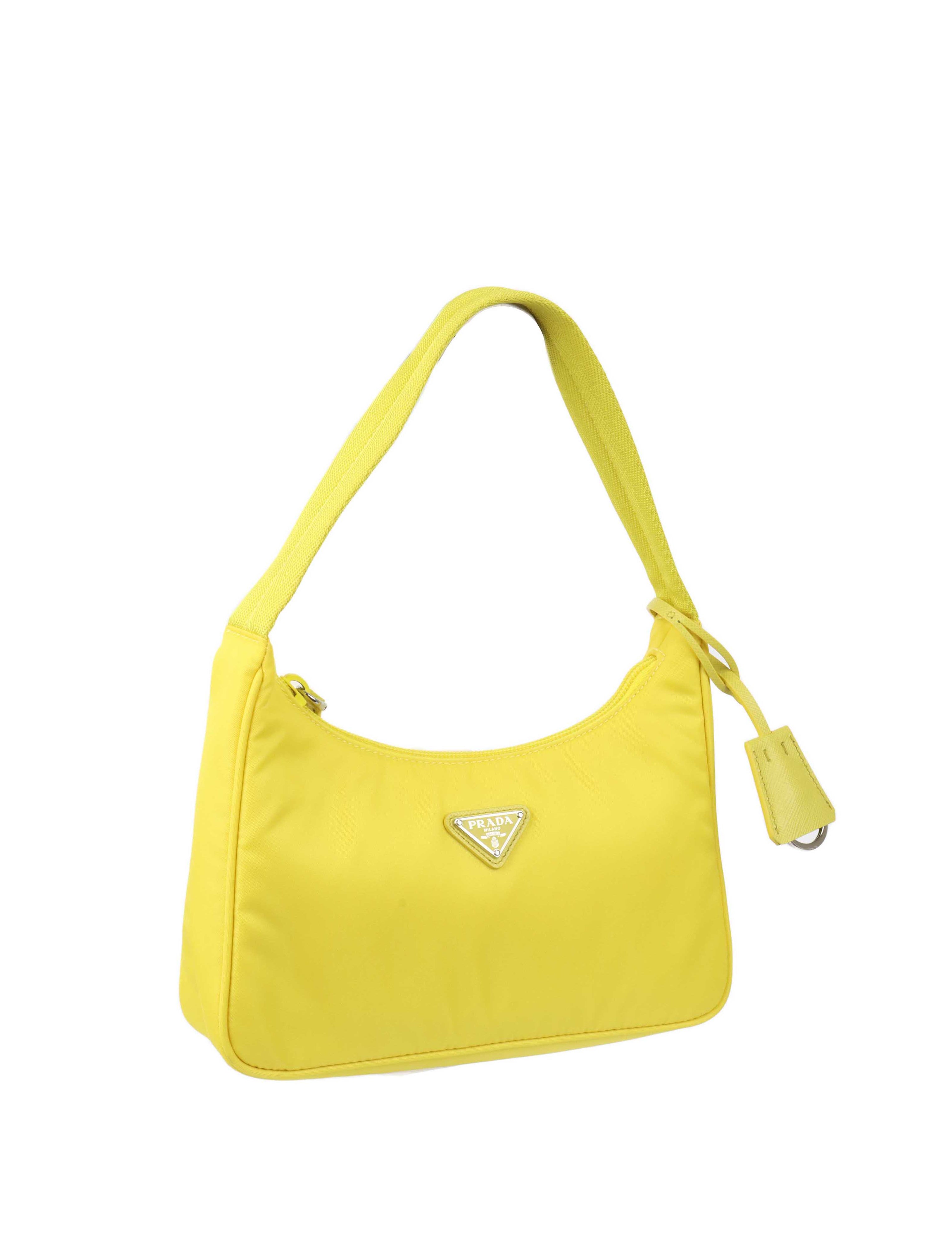 Prada Yellow Re-Nylon Re-Edition 2000 Bag.