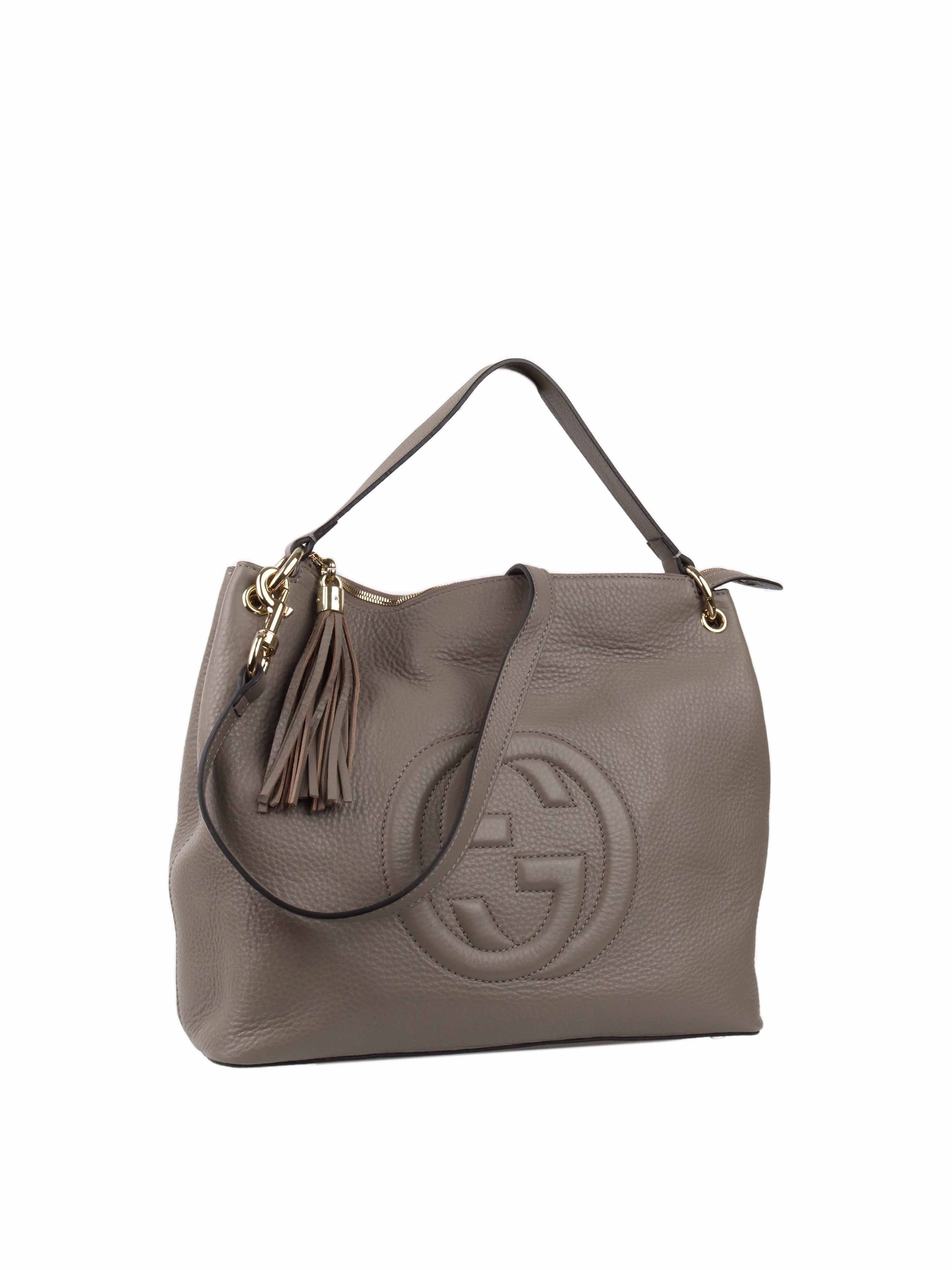 Gucci Soho Tote Medium in Grey.