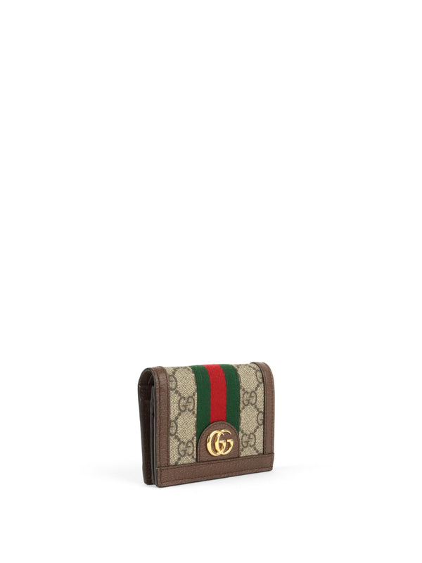 Gucci Brown Ophidia Card Case Wallet