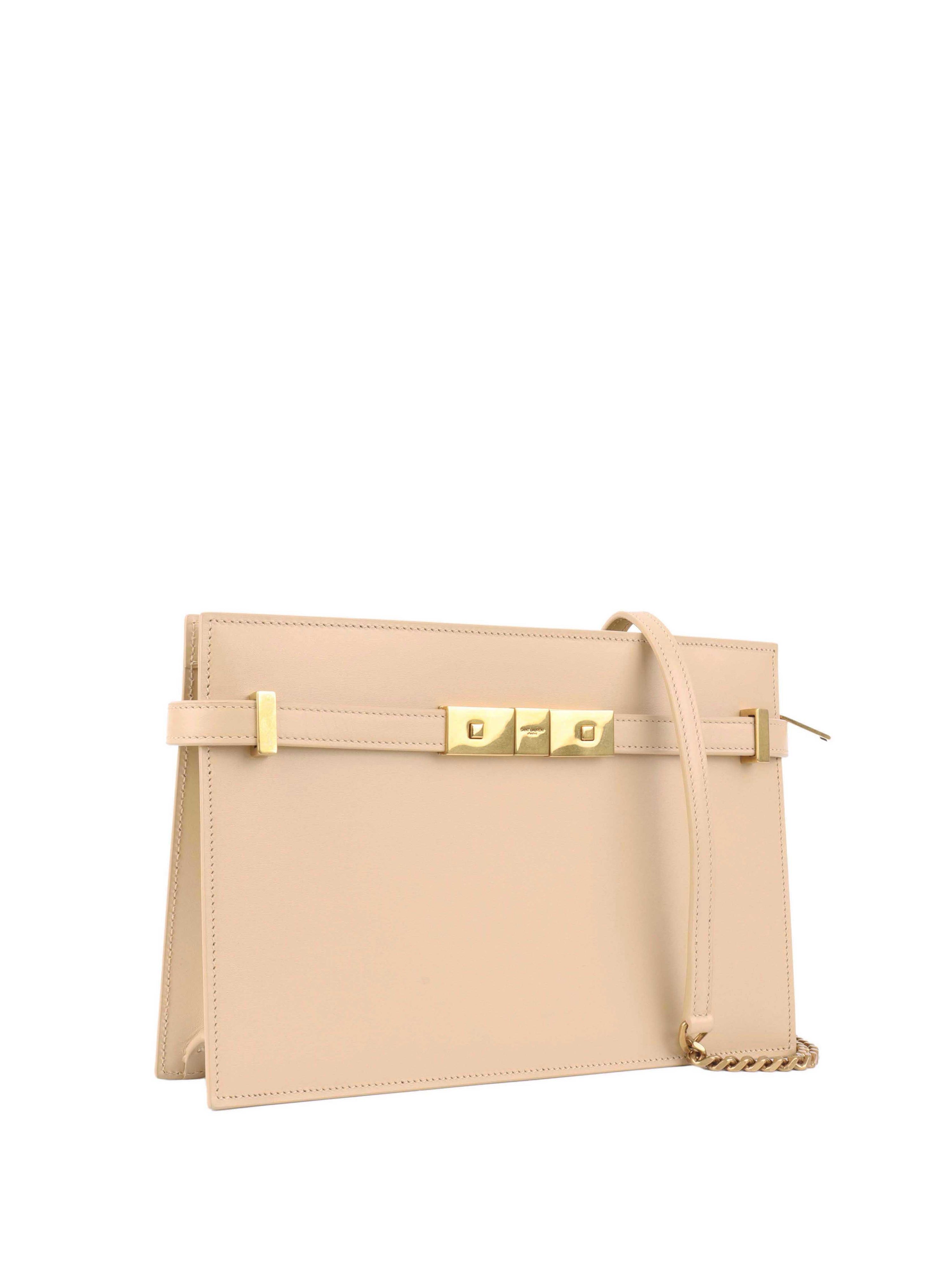 Saint Laurent Beige Manhattan Bag.