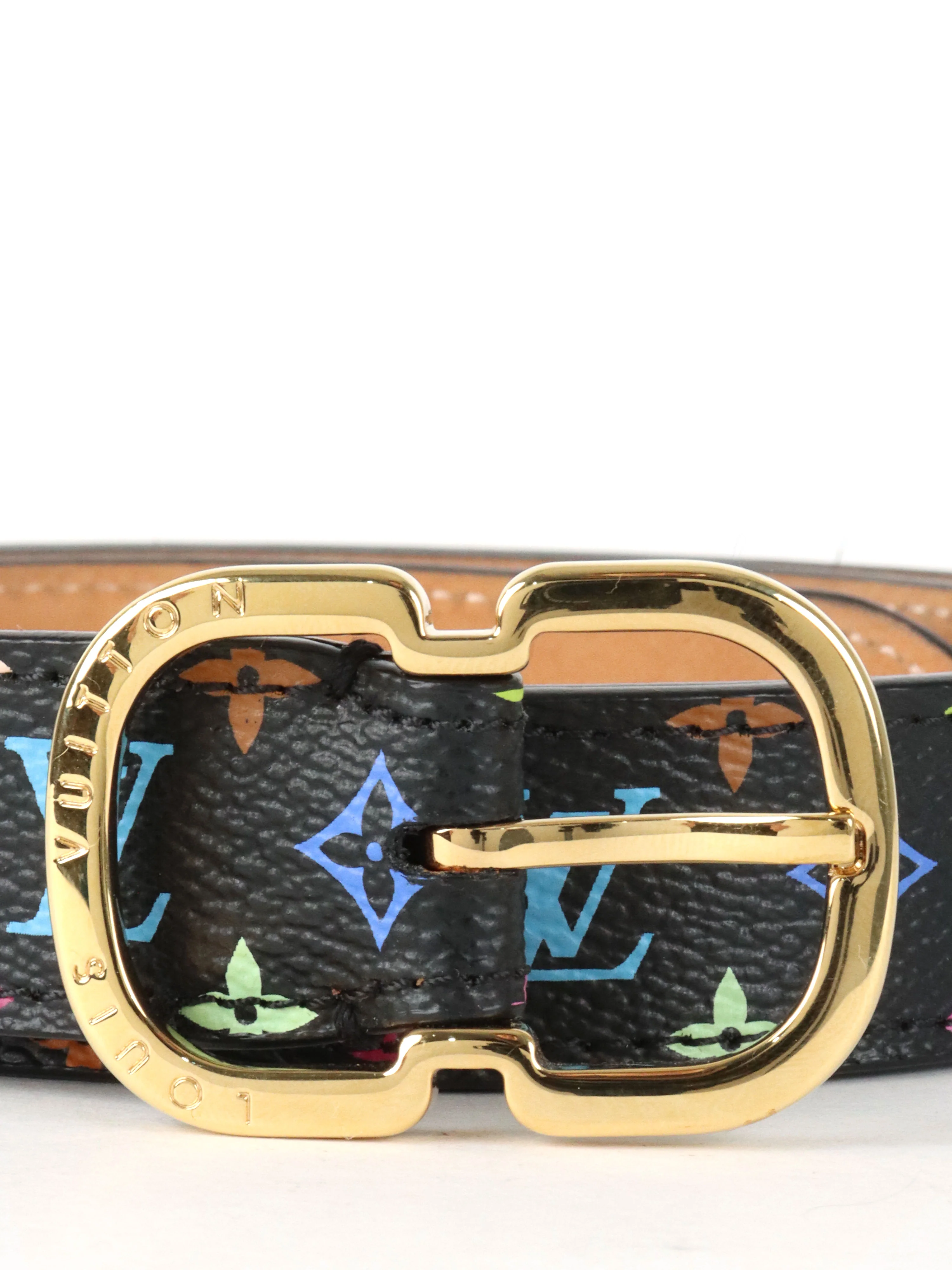 Louis Vuitton x Takashi Murakami Multicolour Belt