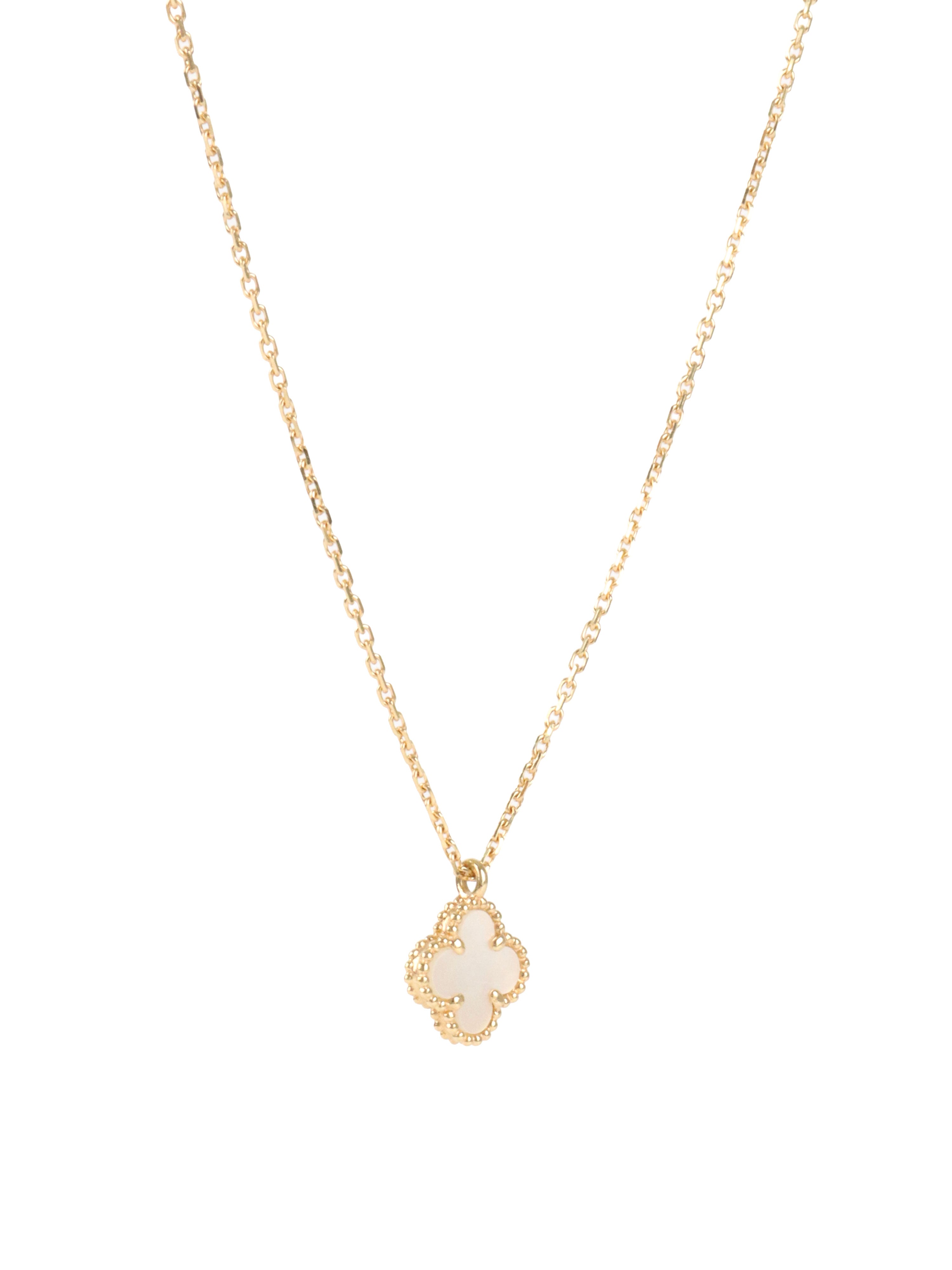 Van Cleef & Arpels Sweet Alhambra Mother of Pearl Necklace