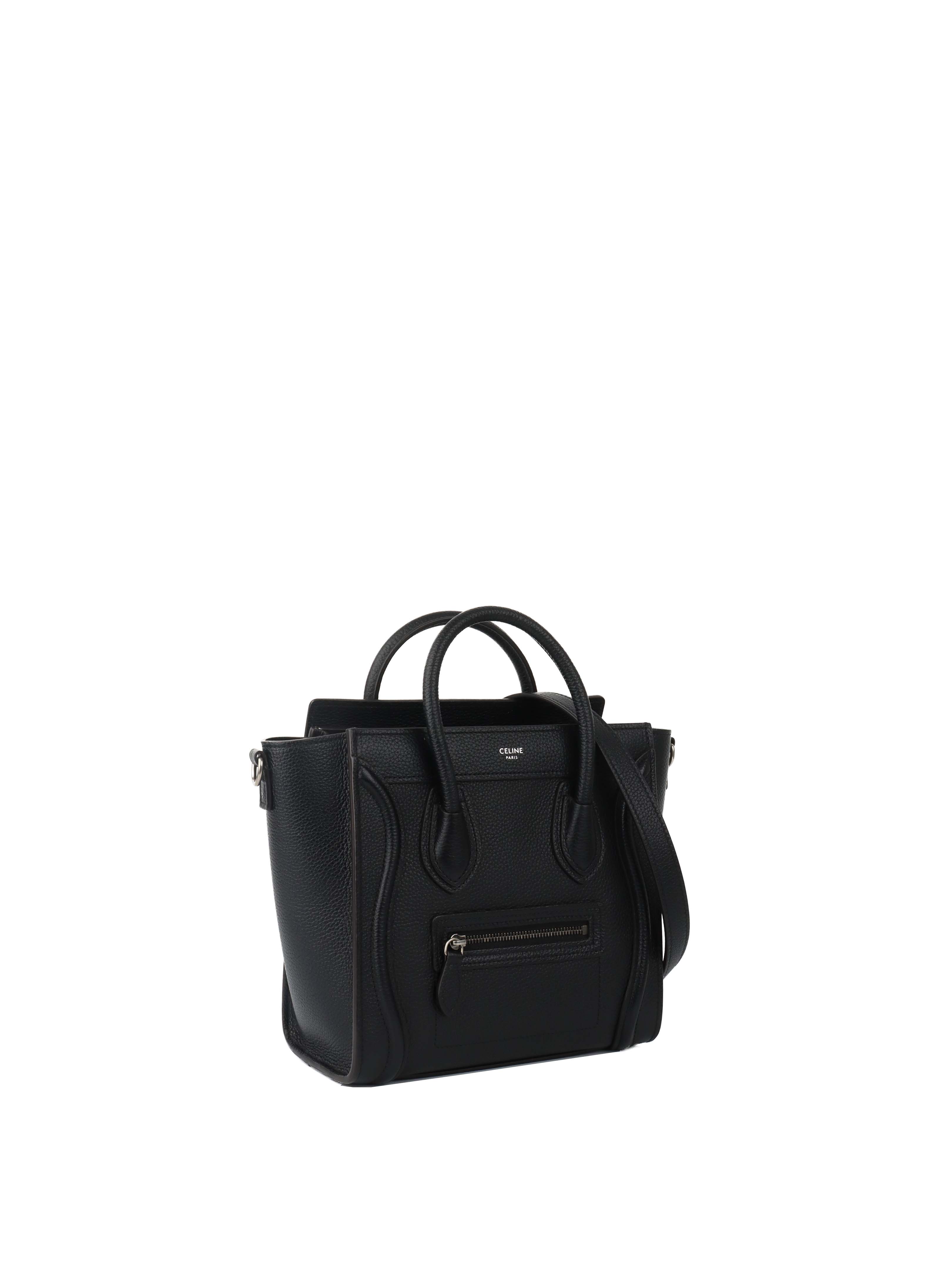 Celine Black Nano Luggage Bag