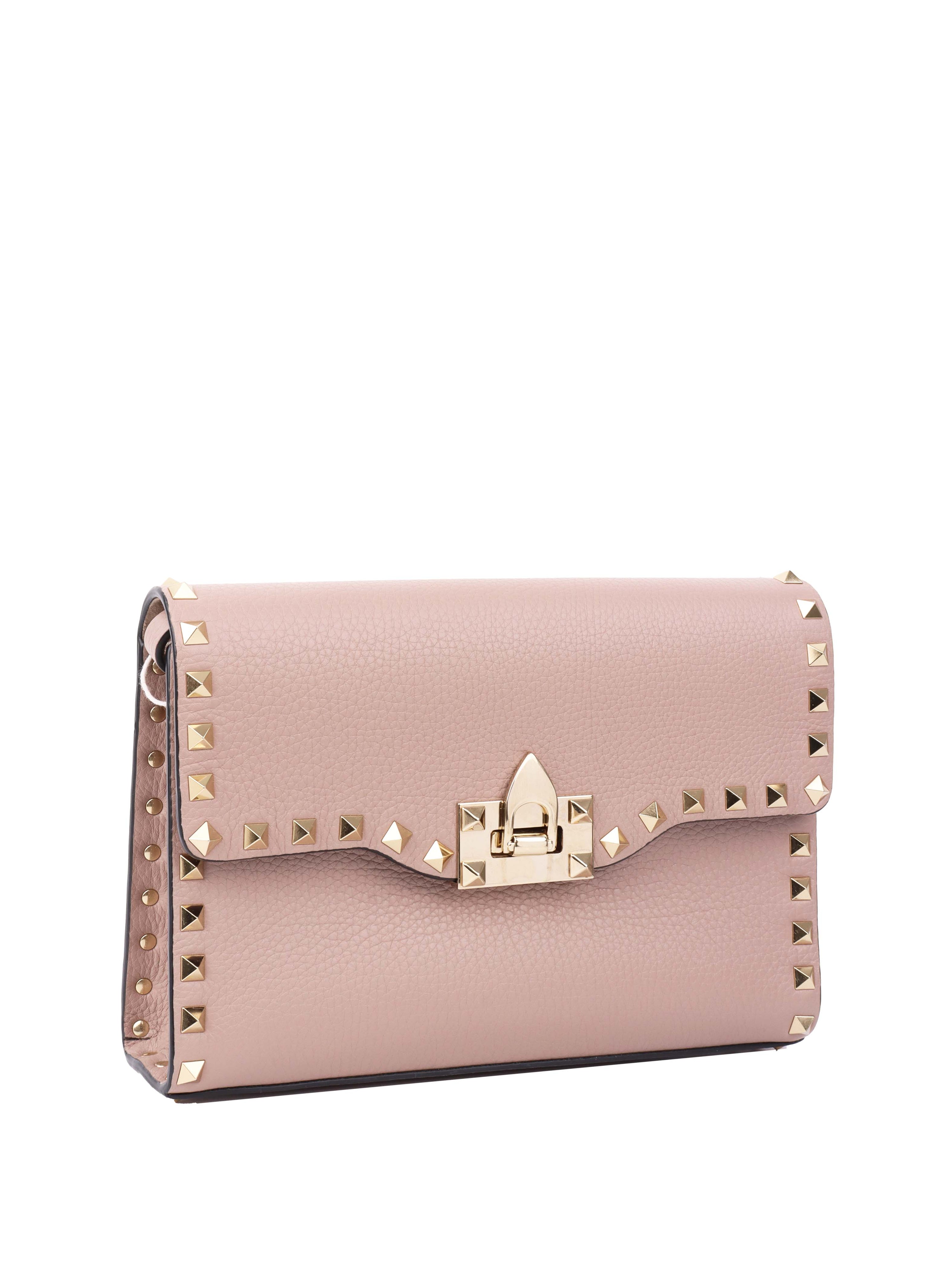 Valentino Dusty Pink Rockstud Crossbody Bag.