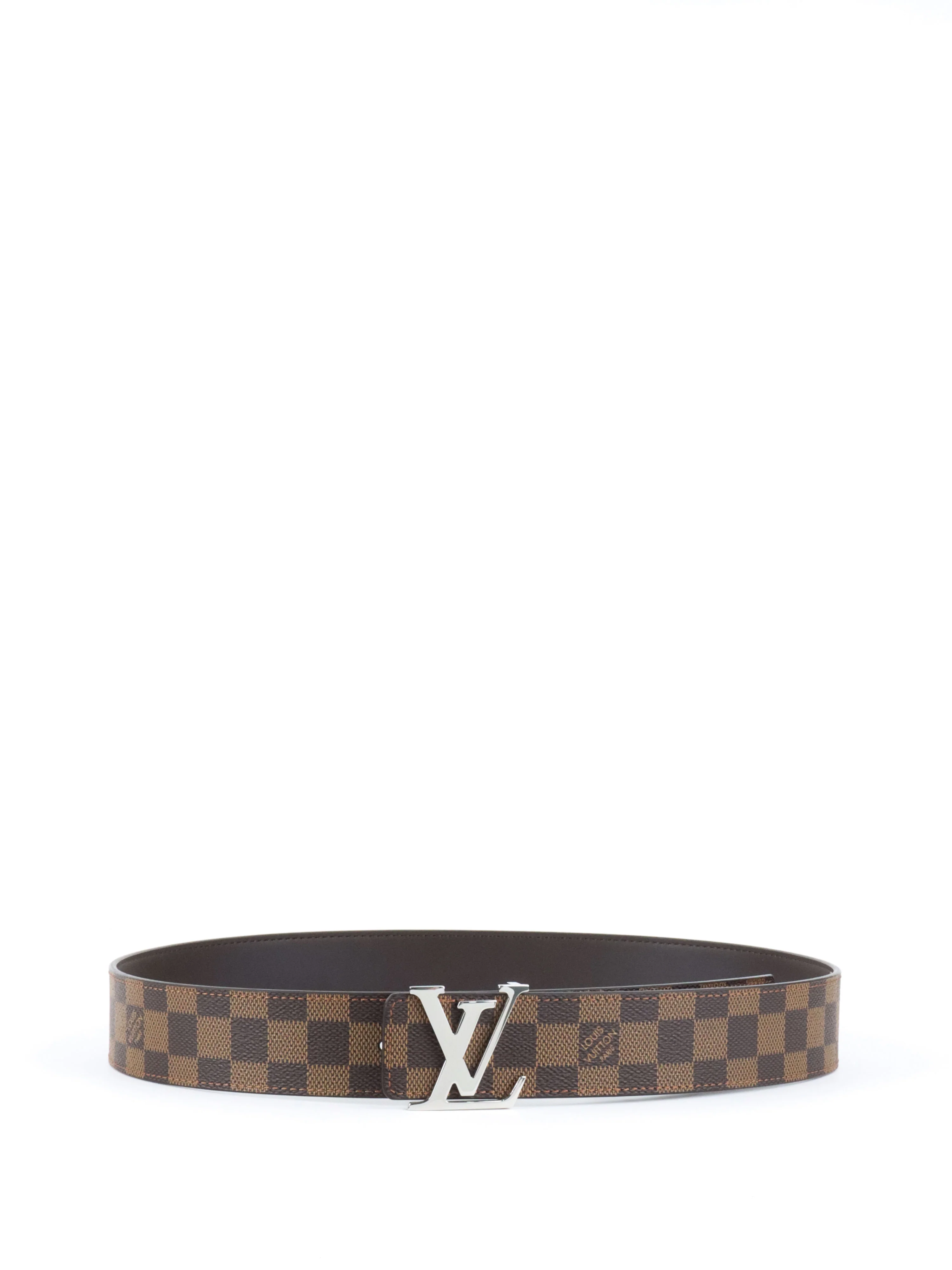 Louis Vuitton Damier Ebene LV Initiales 35mm Reversible Belt