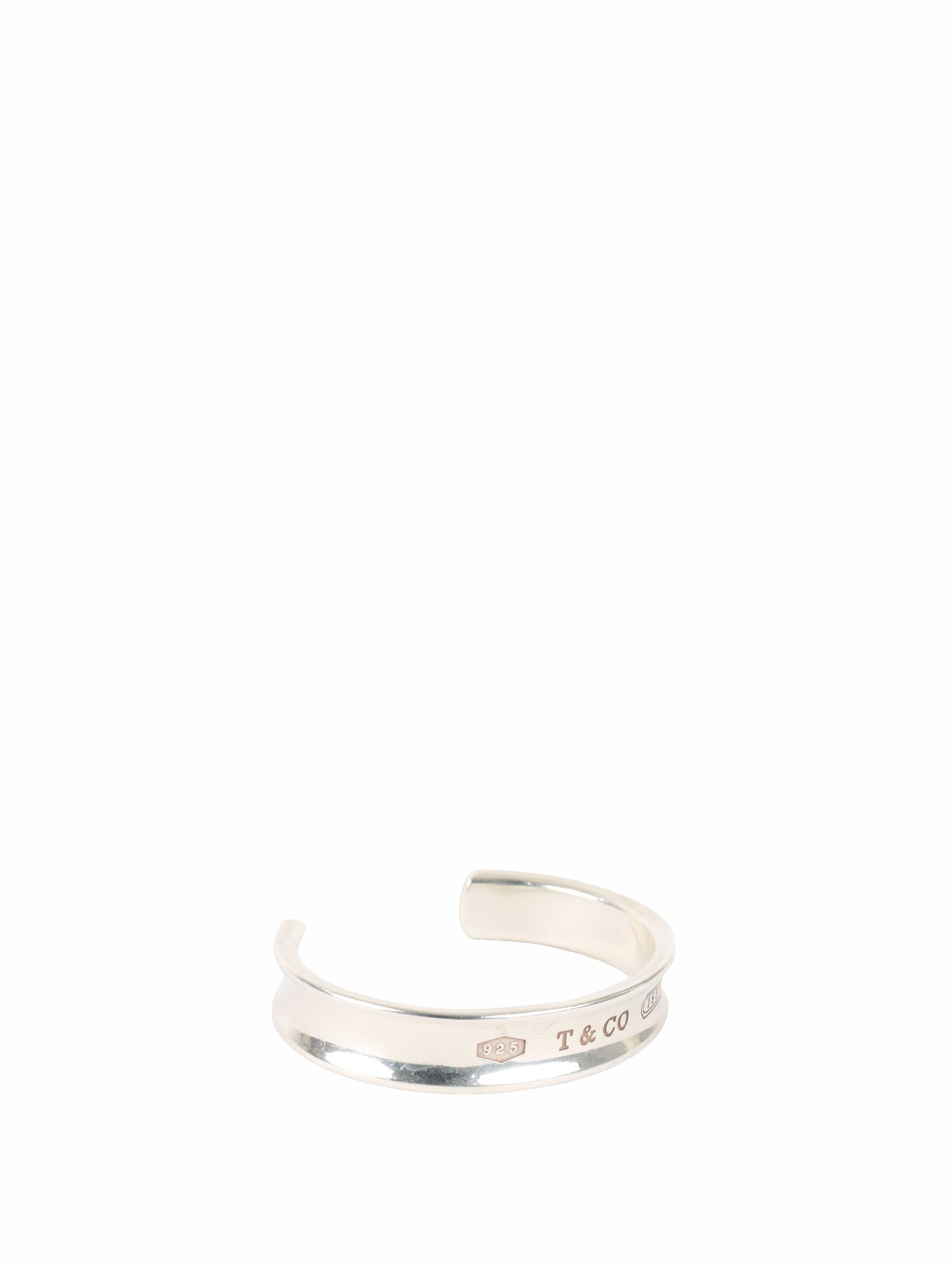 Tiffany and co 1997 Silver Narrow Cuff.
