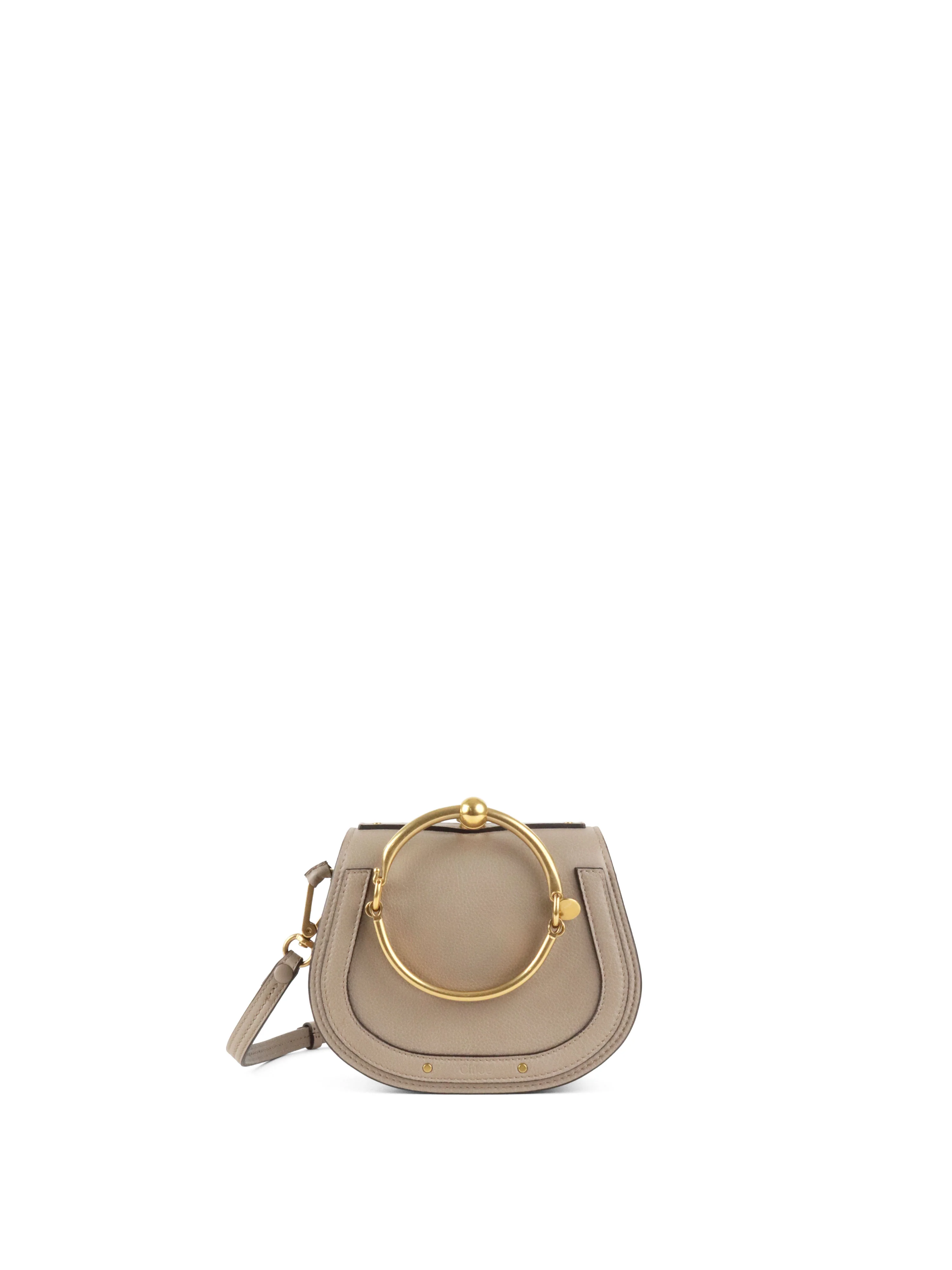 Chloe Small Grey Nile Bracelet Bag