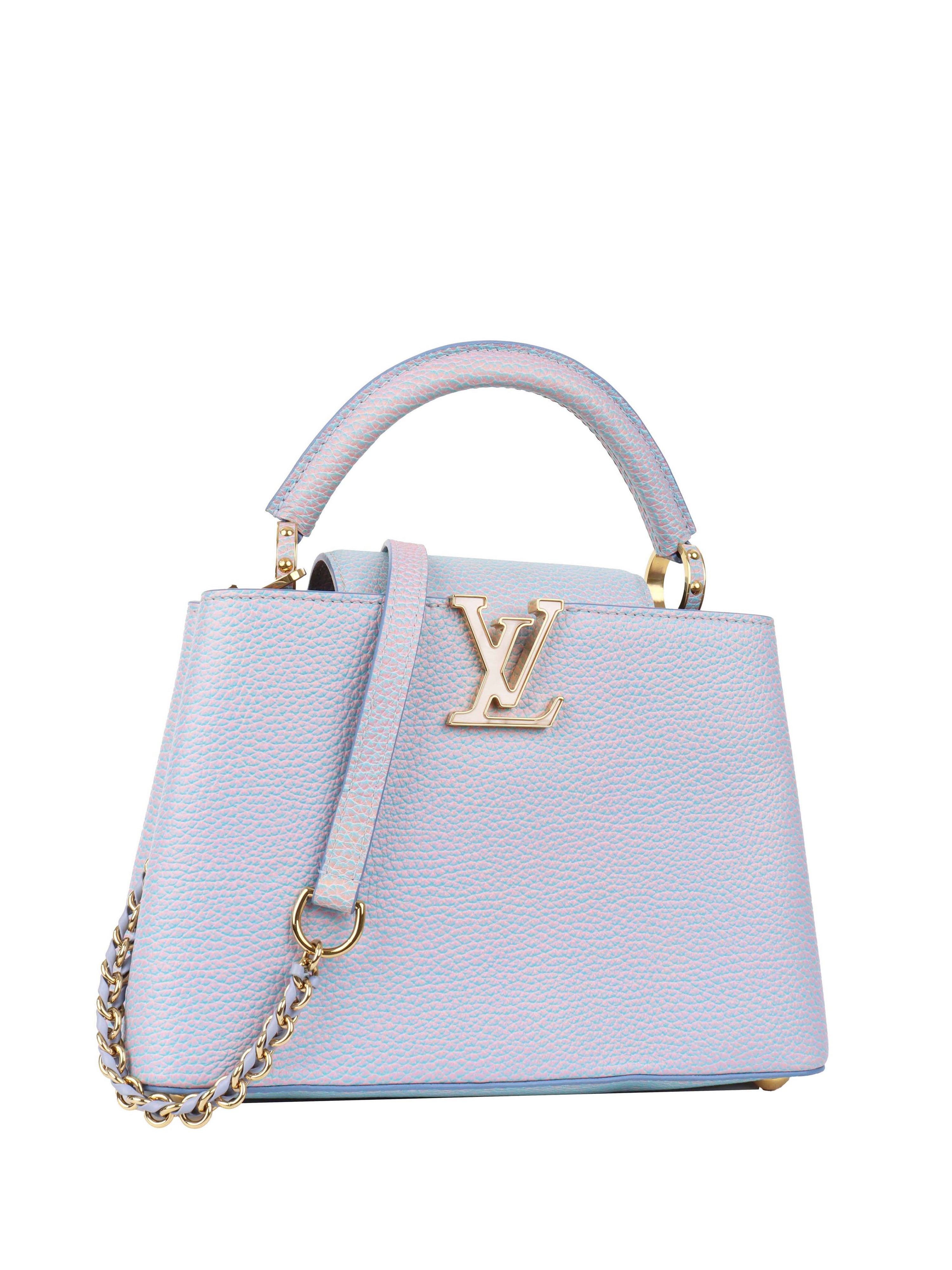 Louis Vuitton Pink 
Blue Capucines.