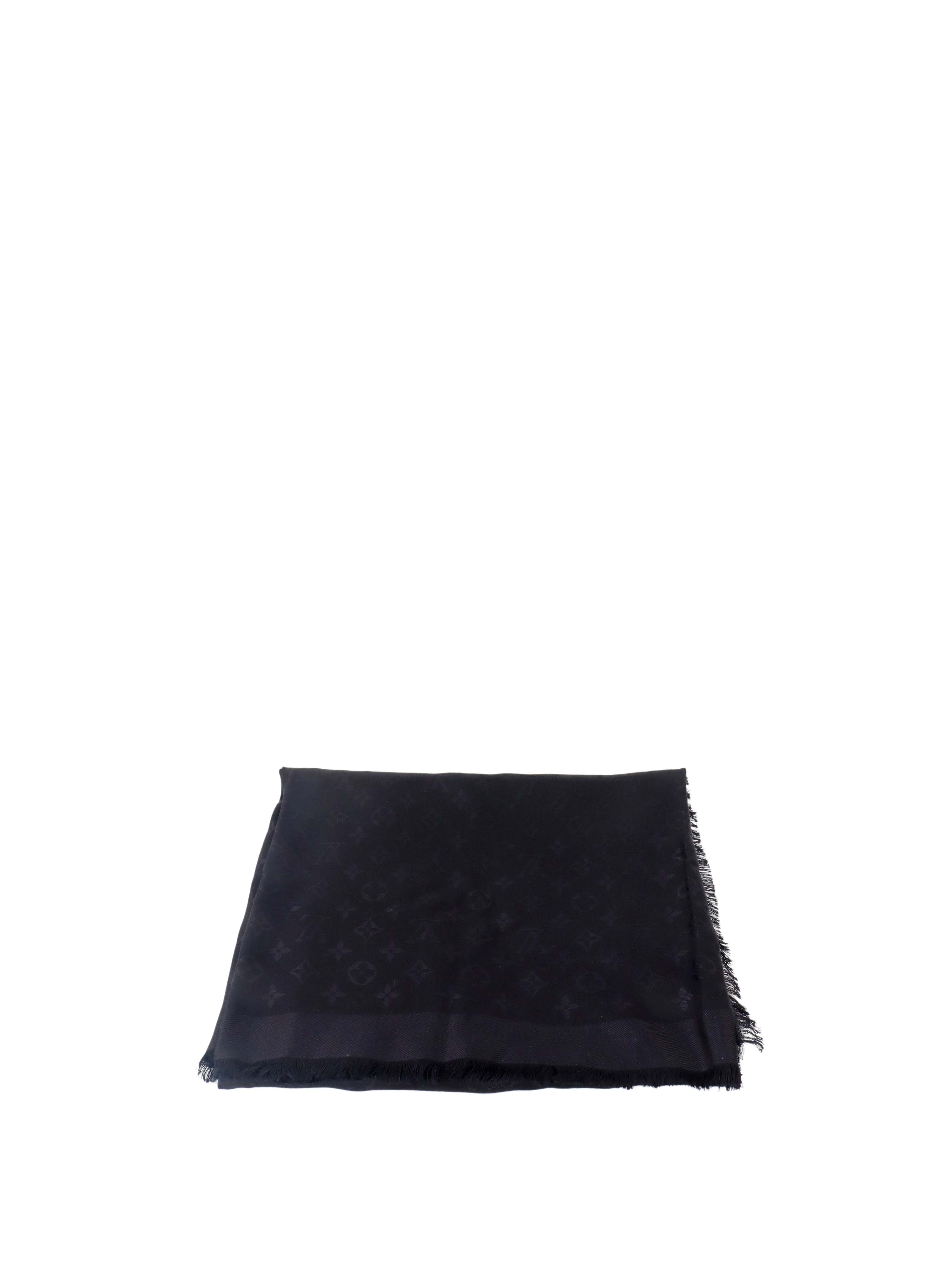 Louis Vuitton Black Monogram Classic Shawl