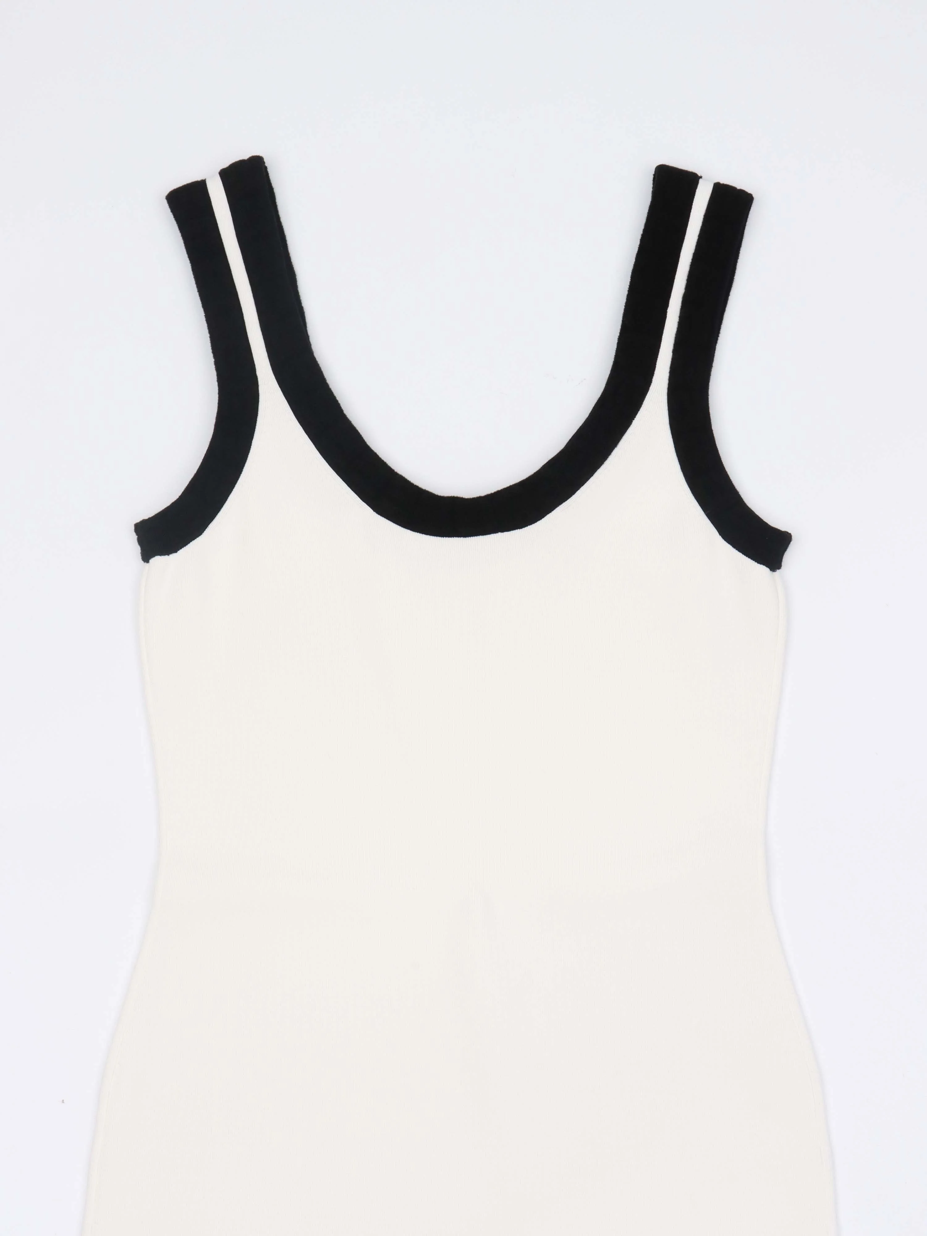 Alexander Wang Logo Trim White Mini Dress.