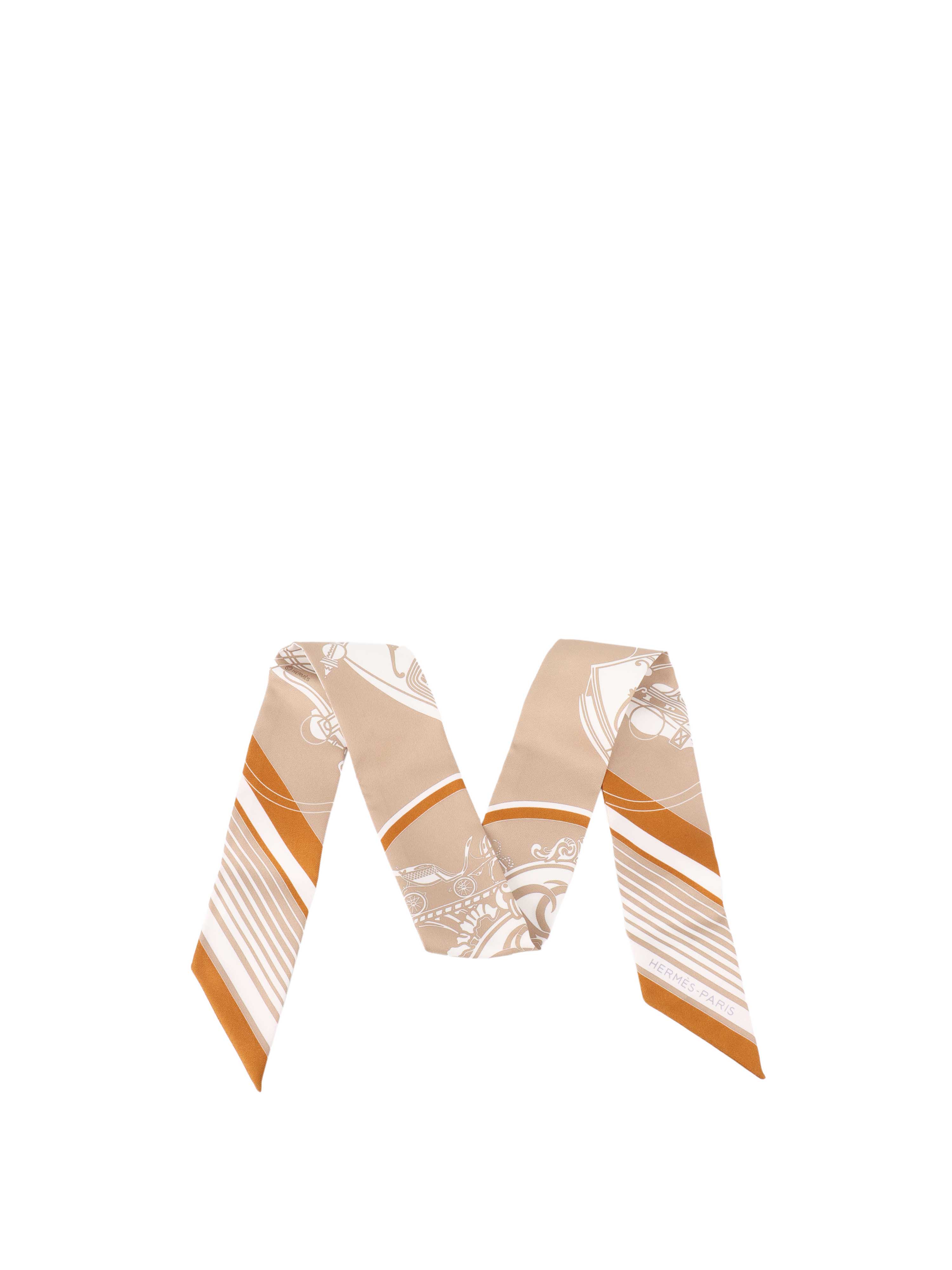 Hermes Cream Twilly.