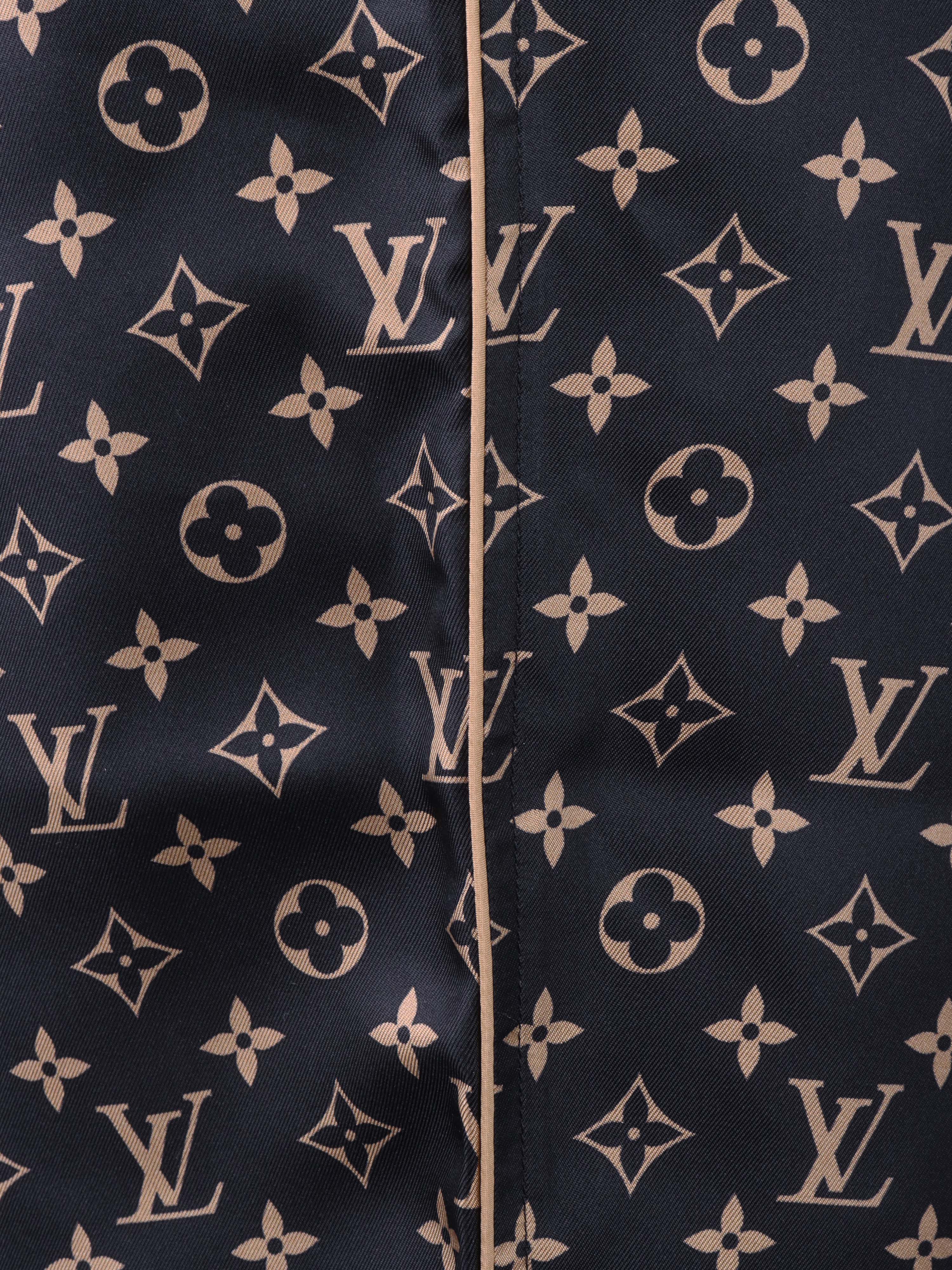 Louis Vuitton Monogram Black Pyjama Pants.