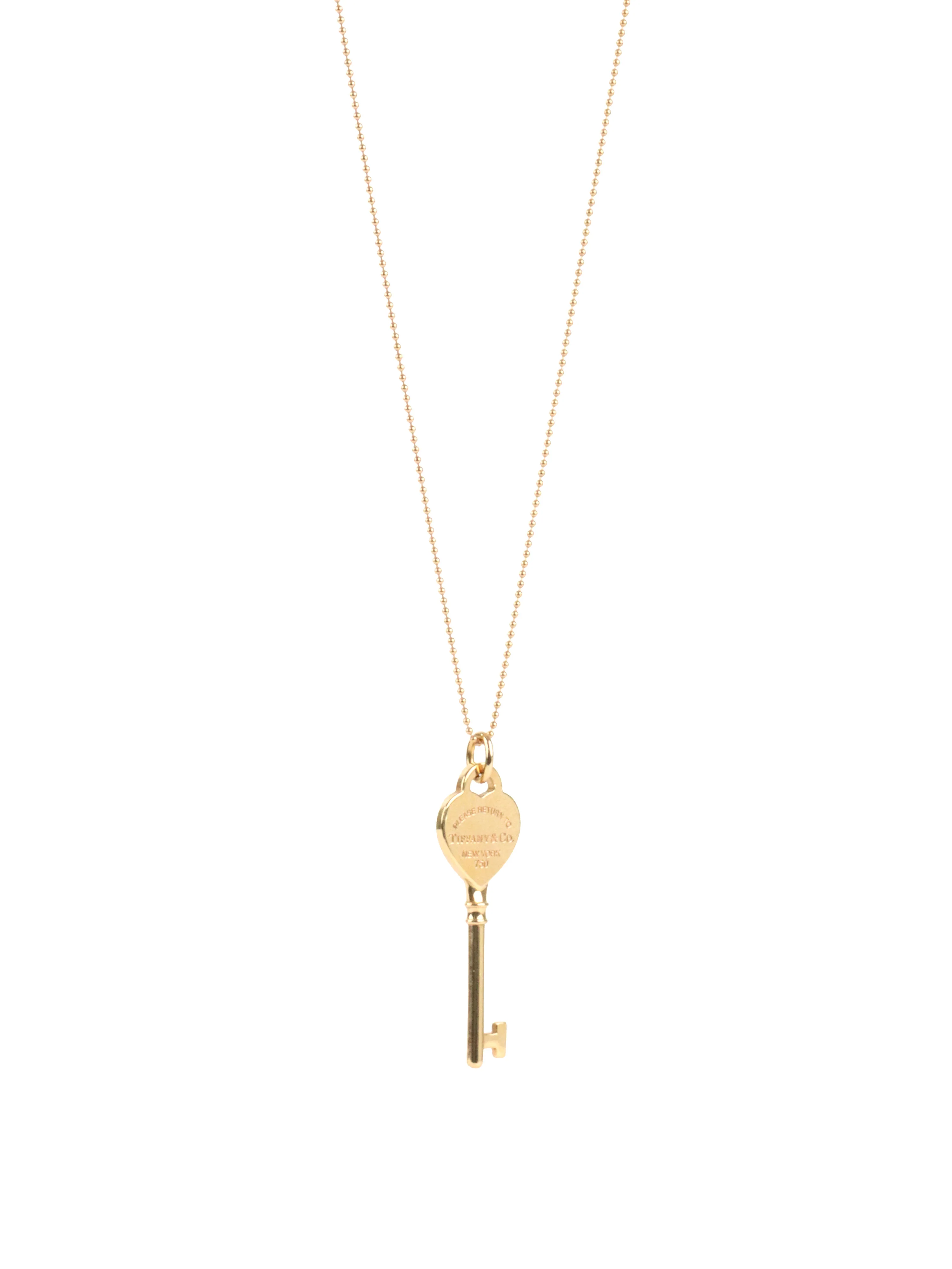 Tiffany & Co Rose Gold Return to Tiffany Key Necklace