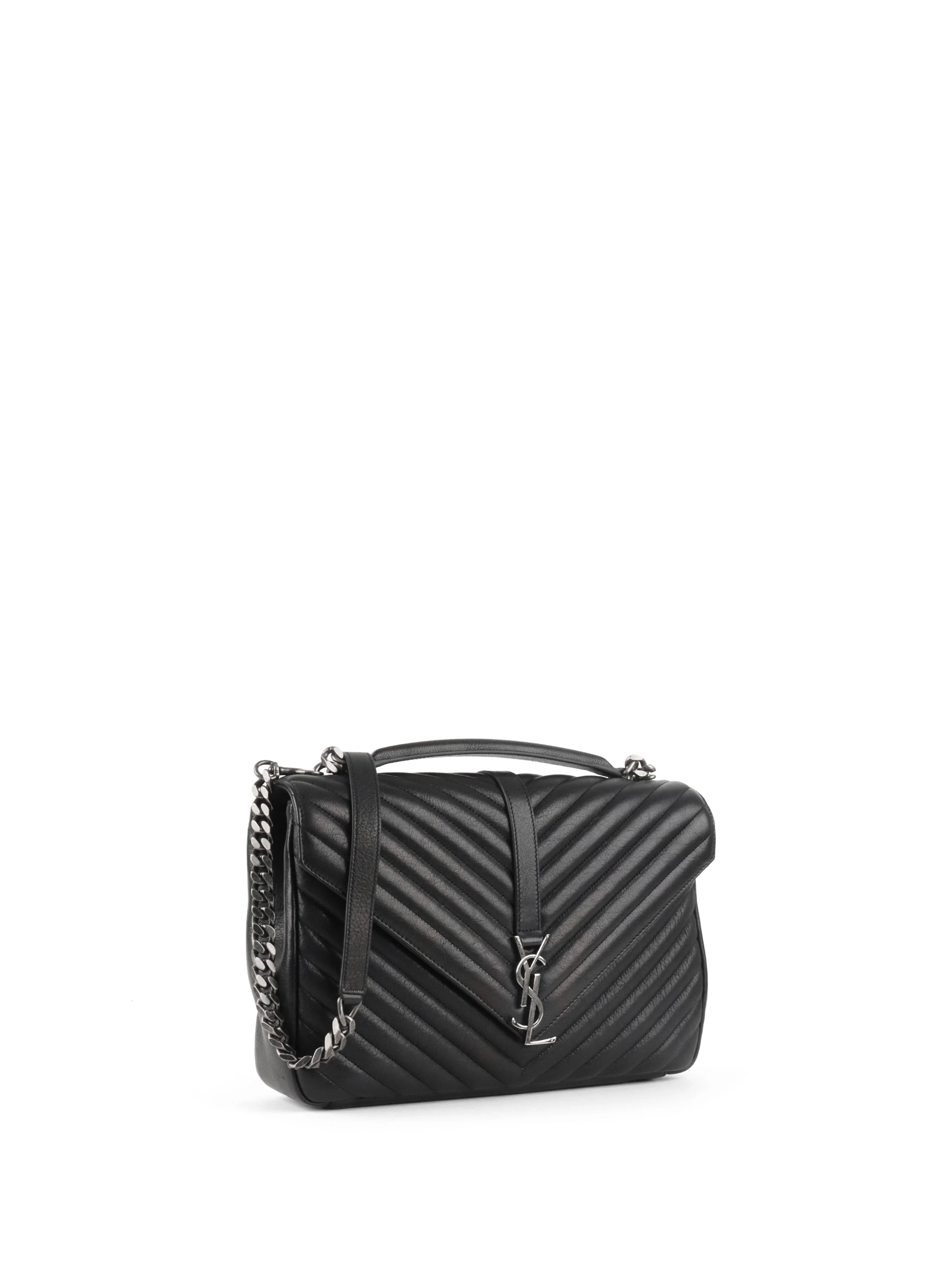 Saint Laurent Large Black College Bag