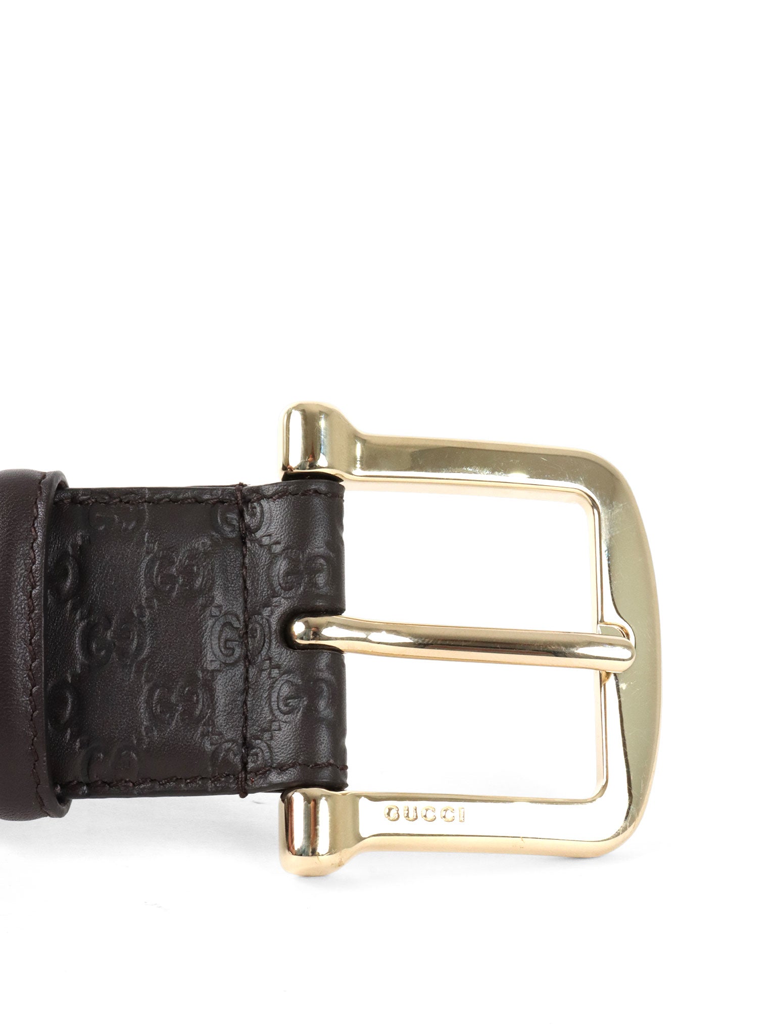 Gucci Dark Brown Microguccissima Leather Belt 90cm