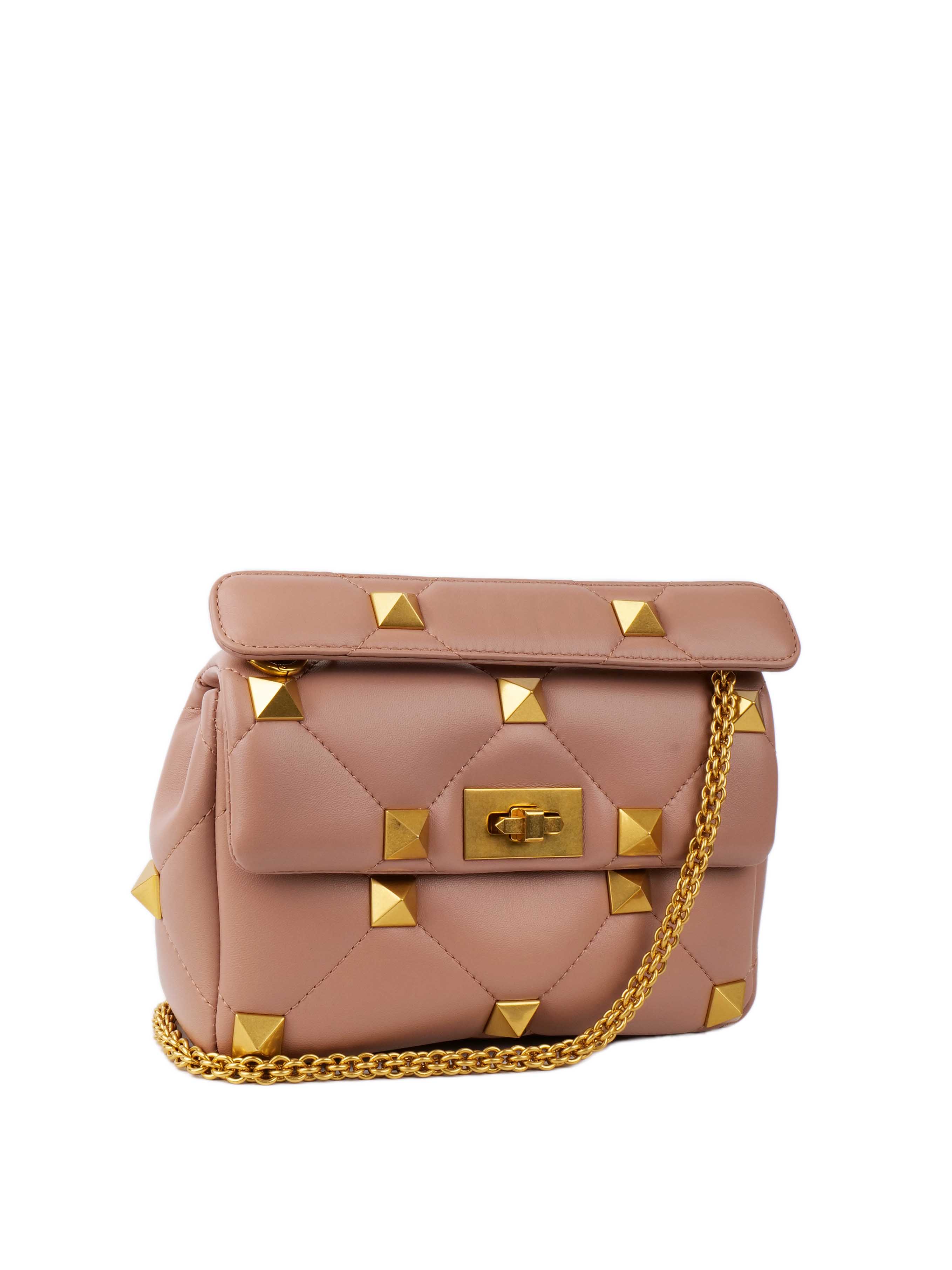 Valentino Blush Pink Medium Roman Stud Bag.