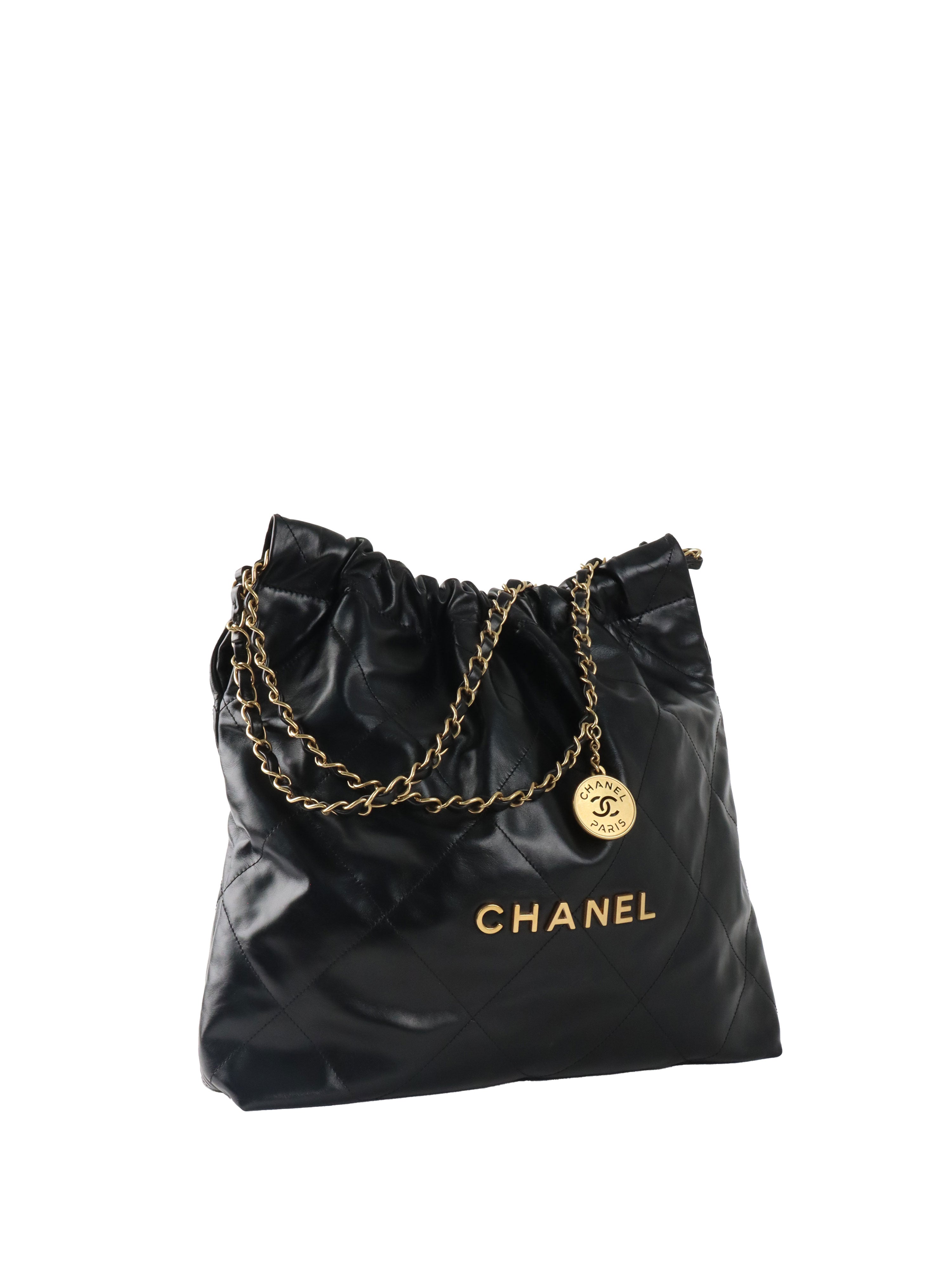 Chanel 22 Medium Black Bag.