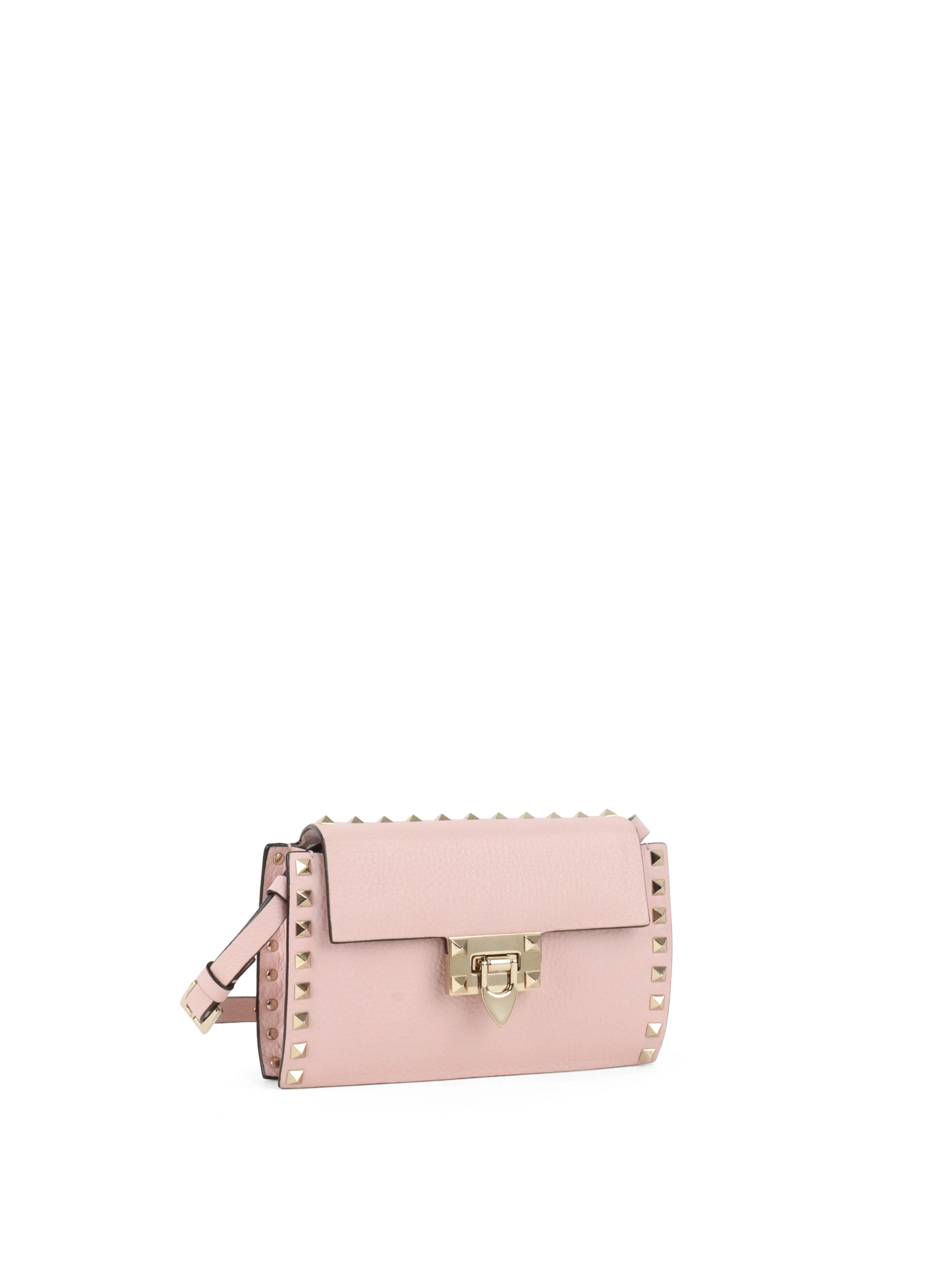 Valentino Rose Quartz Rockstuds Crossbody Bag