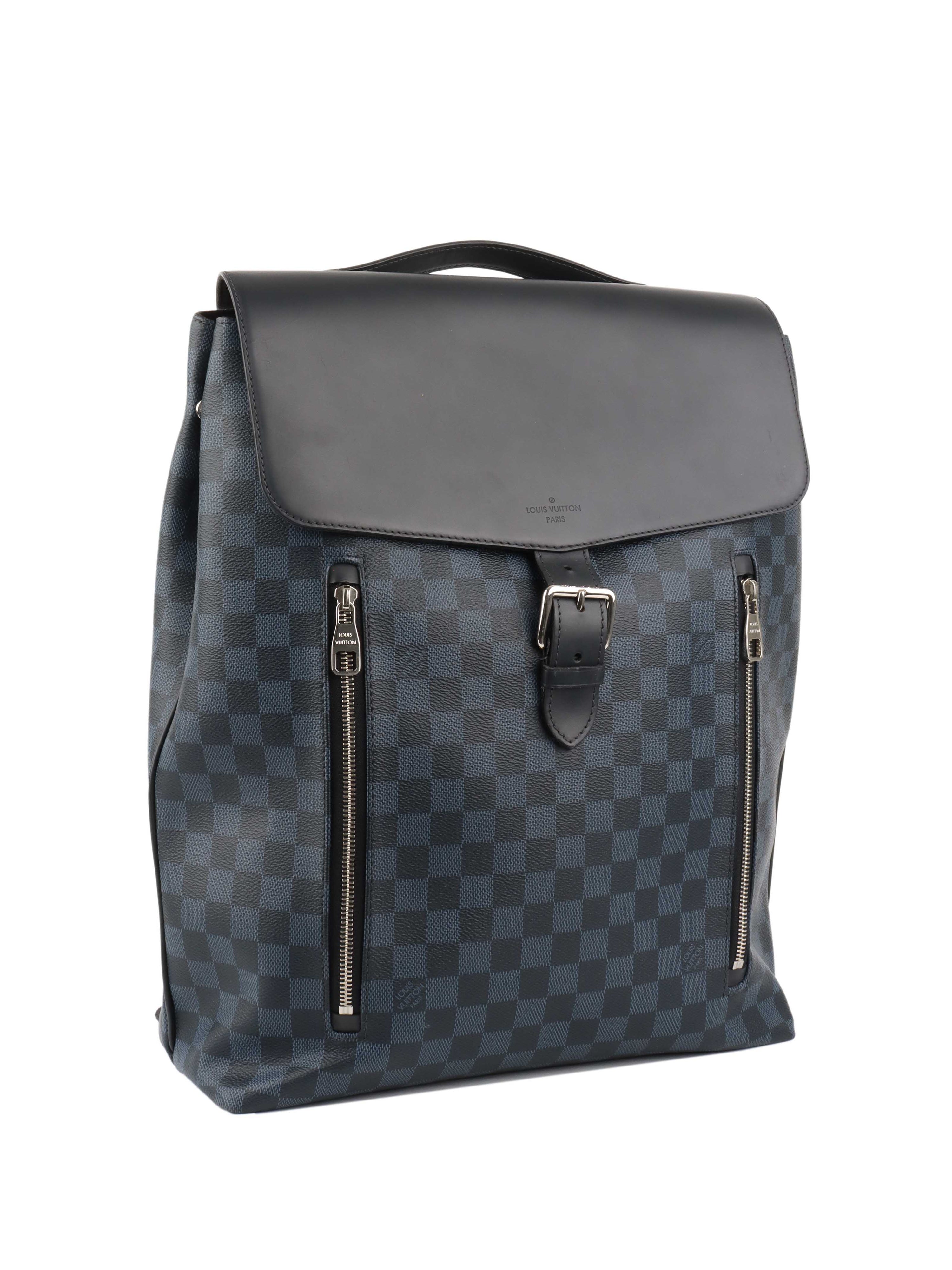 Louis Vuitton Blue Steamer Backpack.