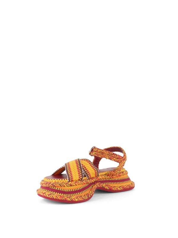 Chloé Womens Meril Woven Platform Sandals EU40