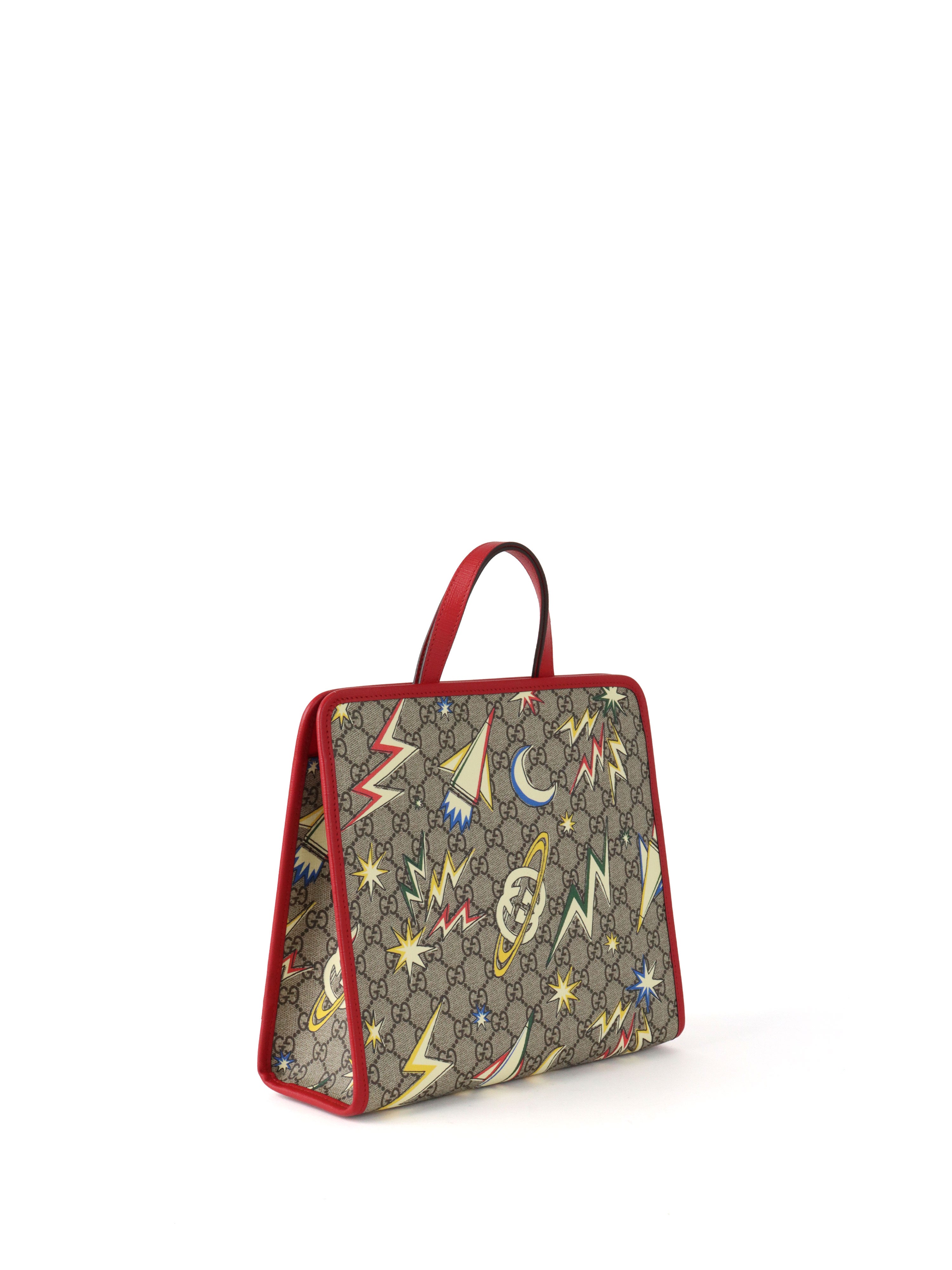 Gucci GG Supreme Canvas Childrens Space Print Tote Bag