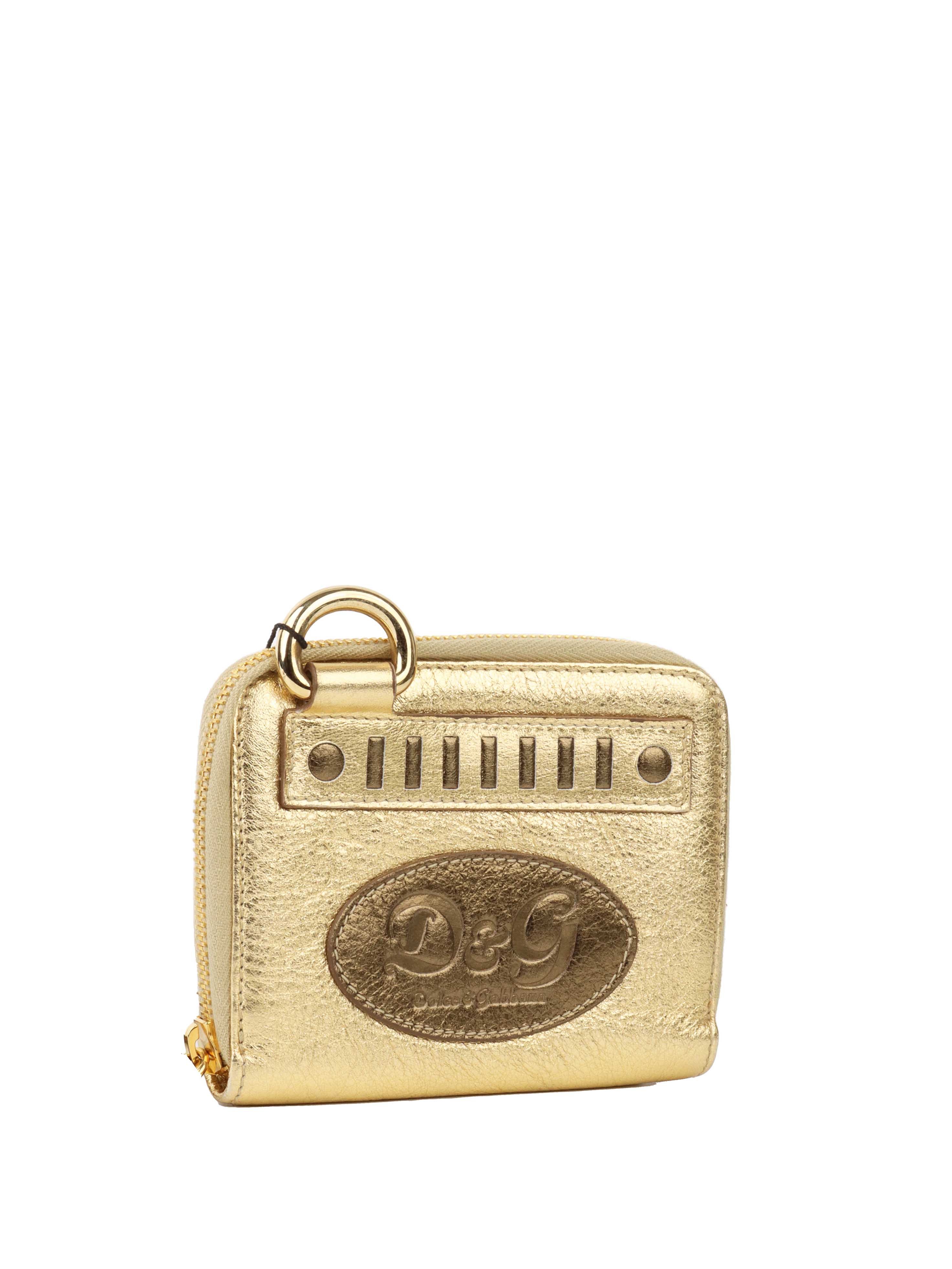 Dolce 
Gabbana Gold Wallet on Chain.