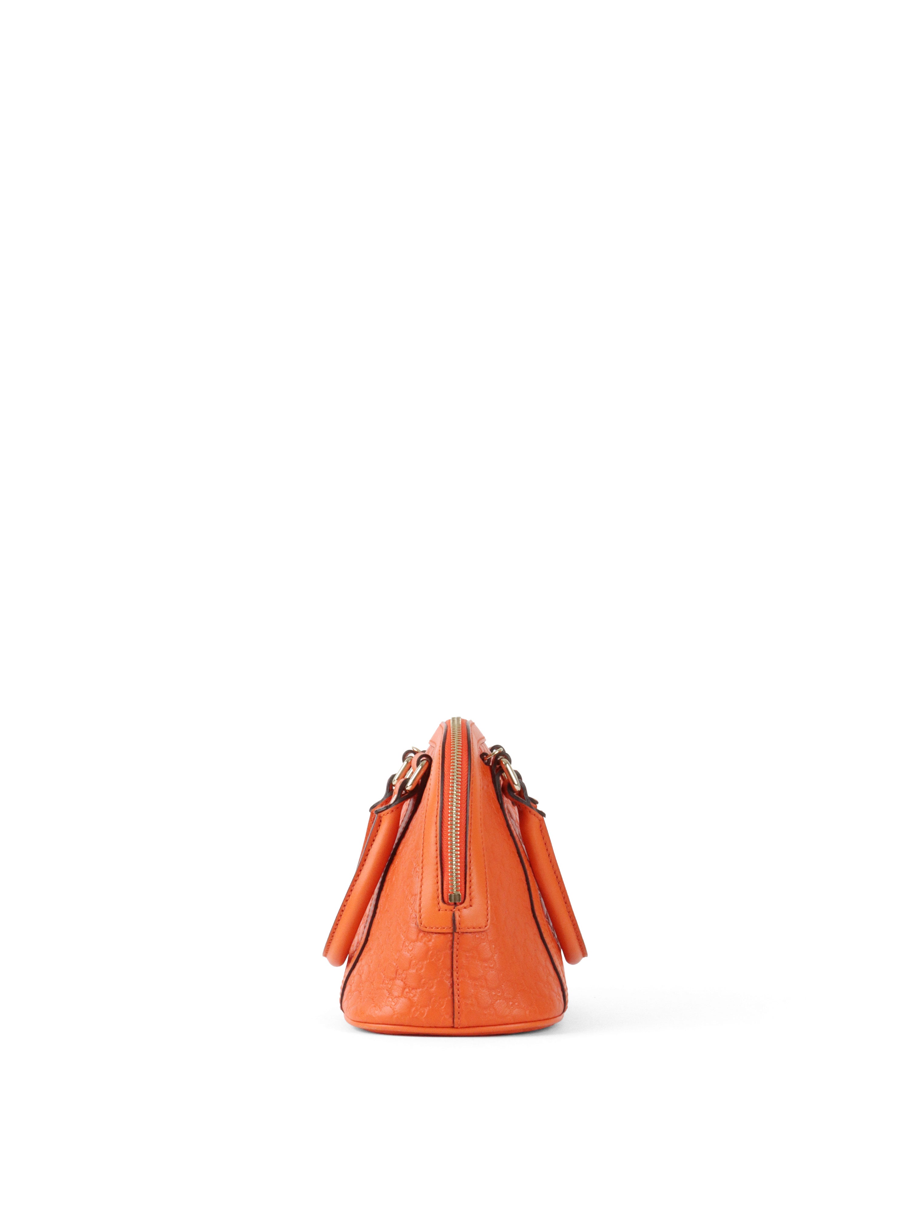 Gucci Orange Mini Microguccissima Dome Satchel Bag