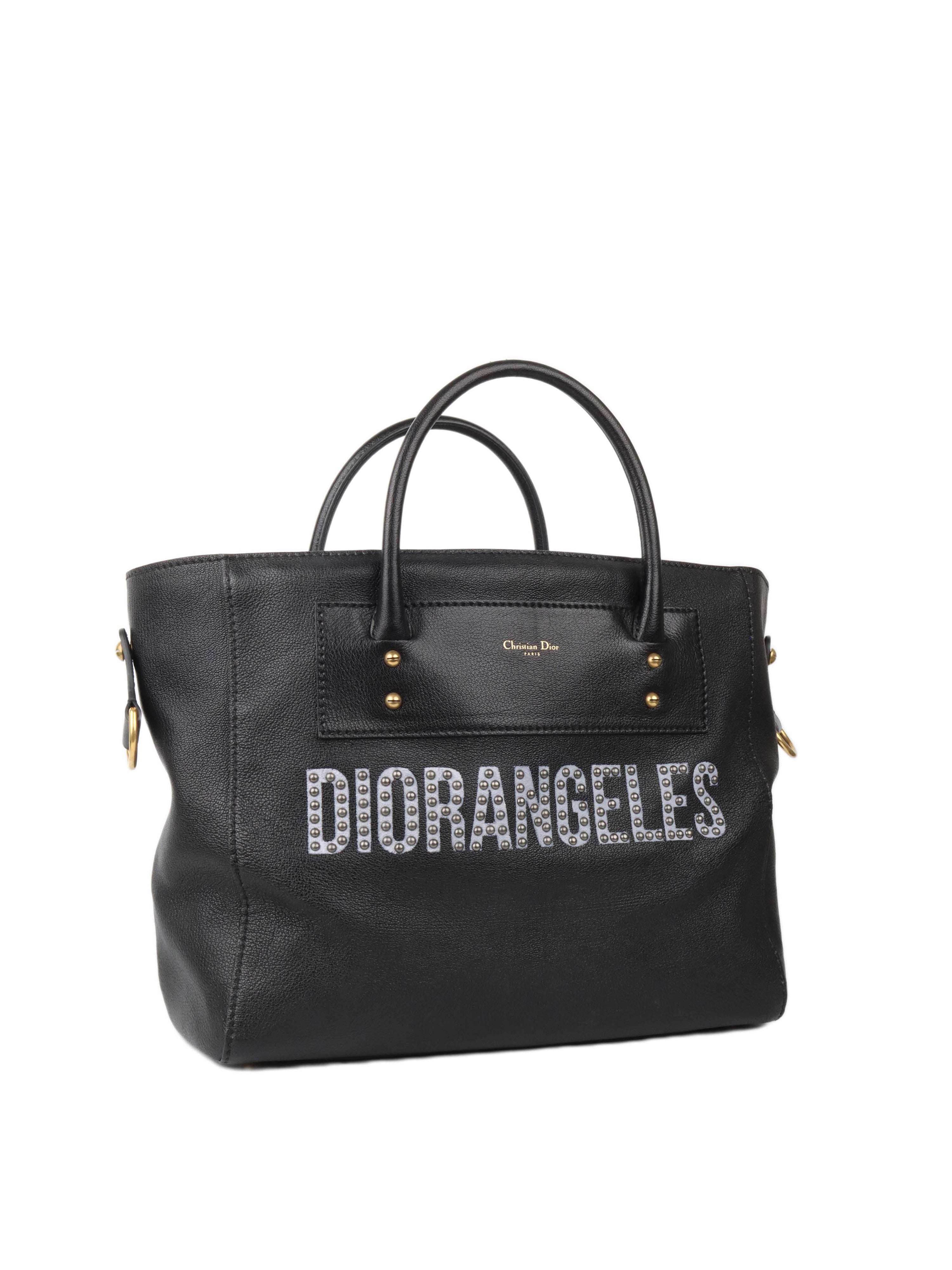 Dior Diorangeles Studded Leather Tote.