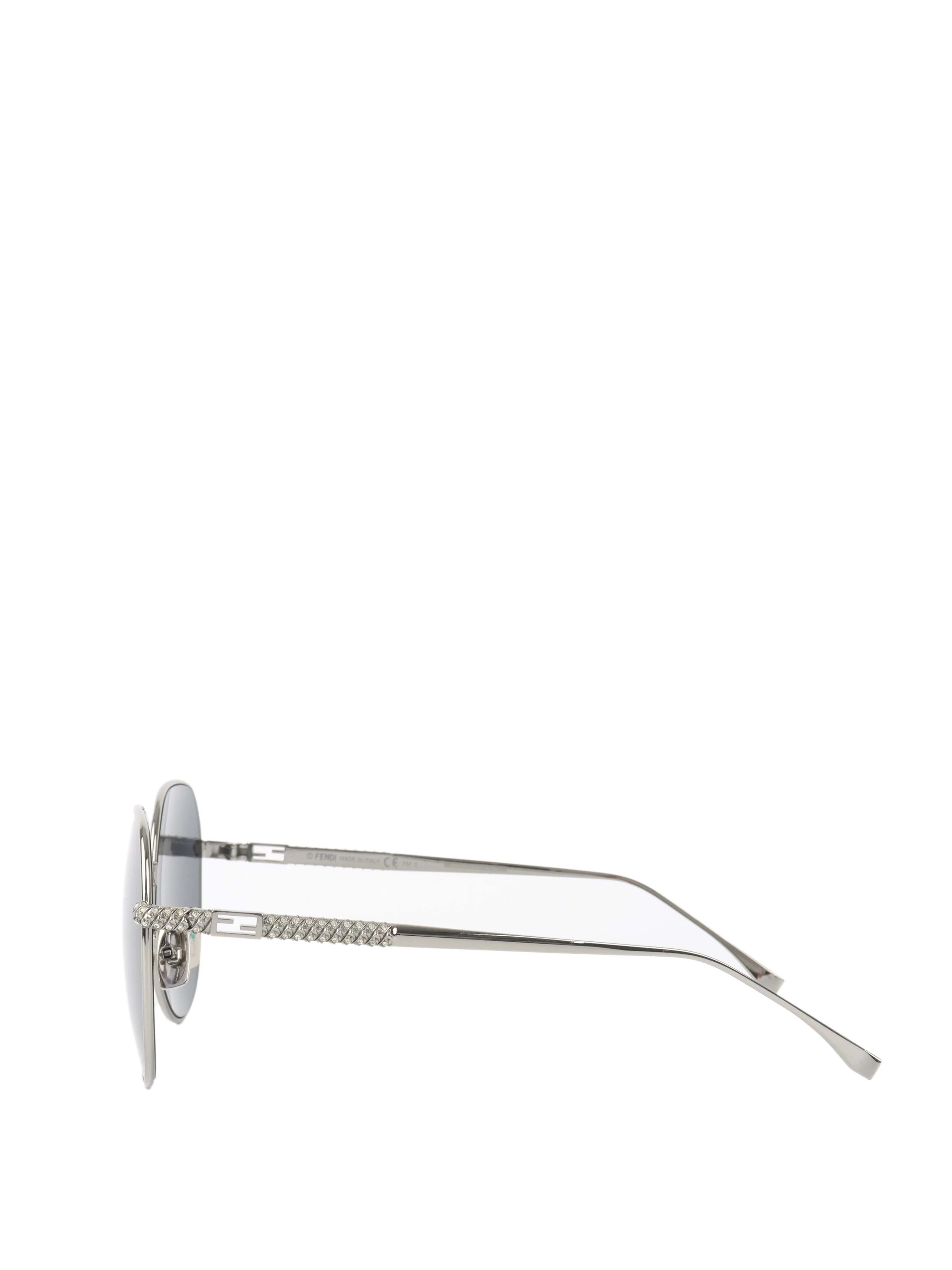 Fendi Silver frame sunglasses.