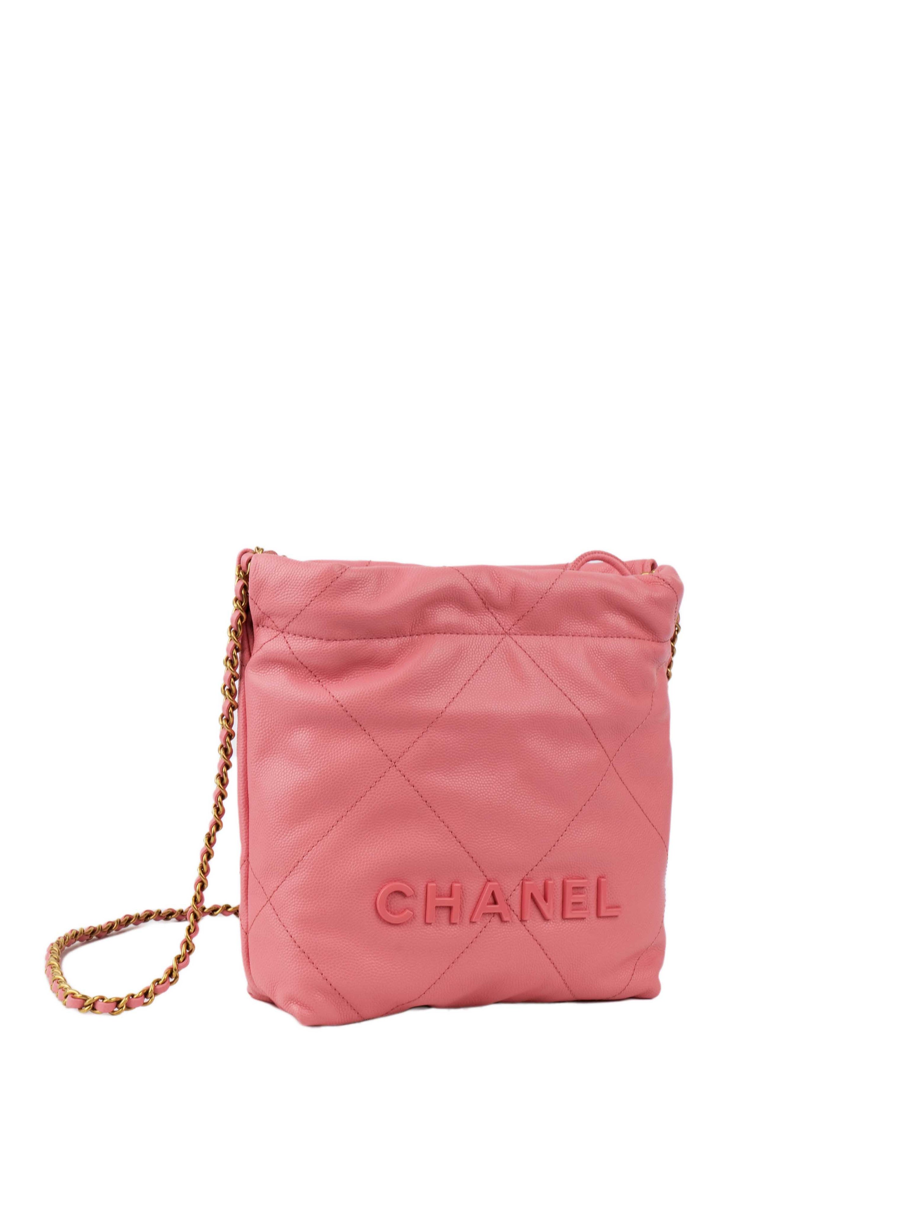 Chanel 22 Pink Mini Shoulder Bag.