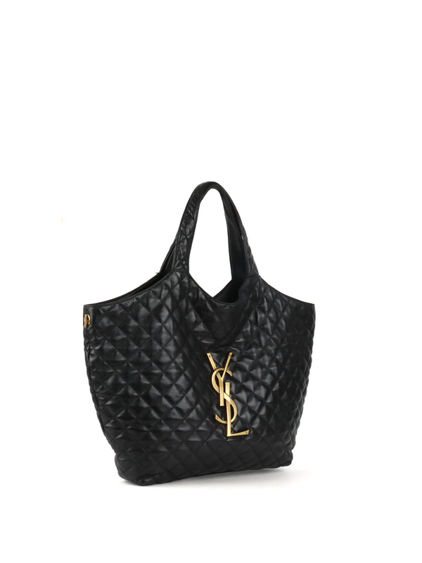 Saint Laurent Black Icare Maxi Shopping Bag