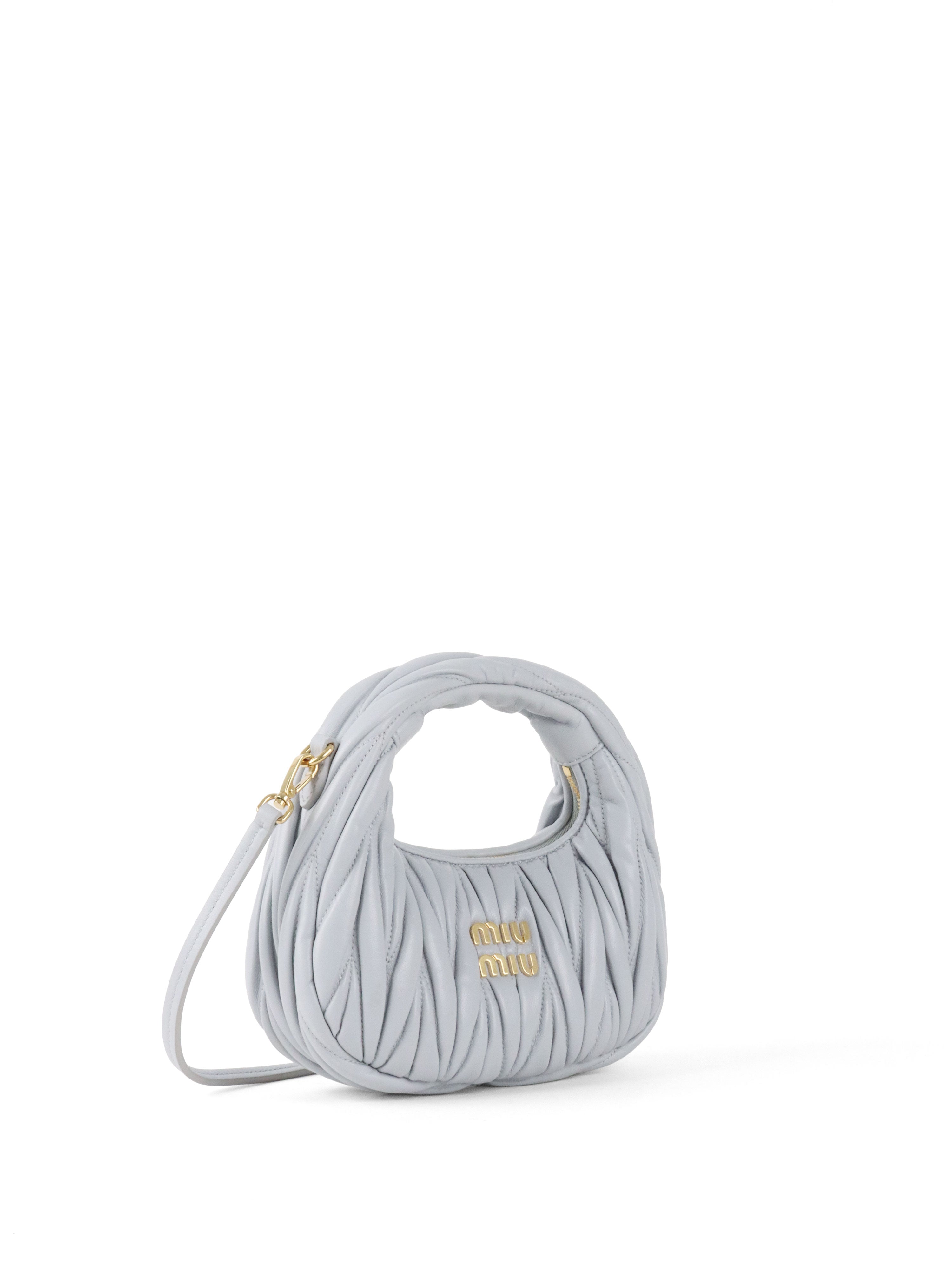 Miu Miu Powder Blue Wander Hobo Mini-Bag