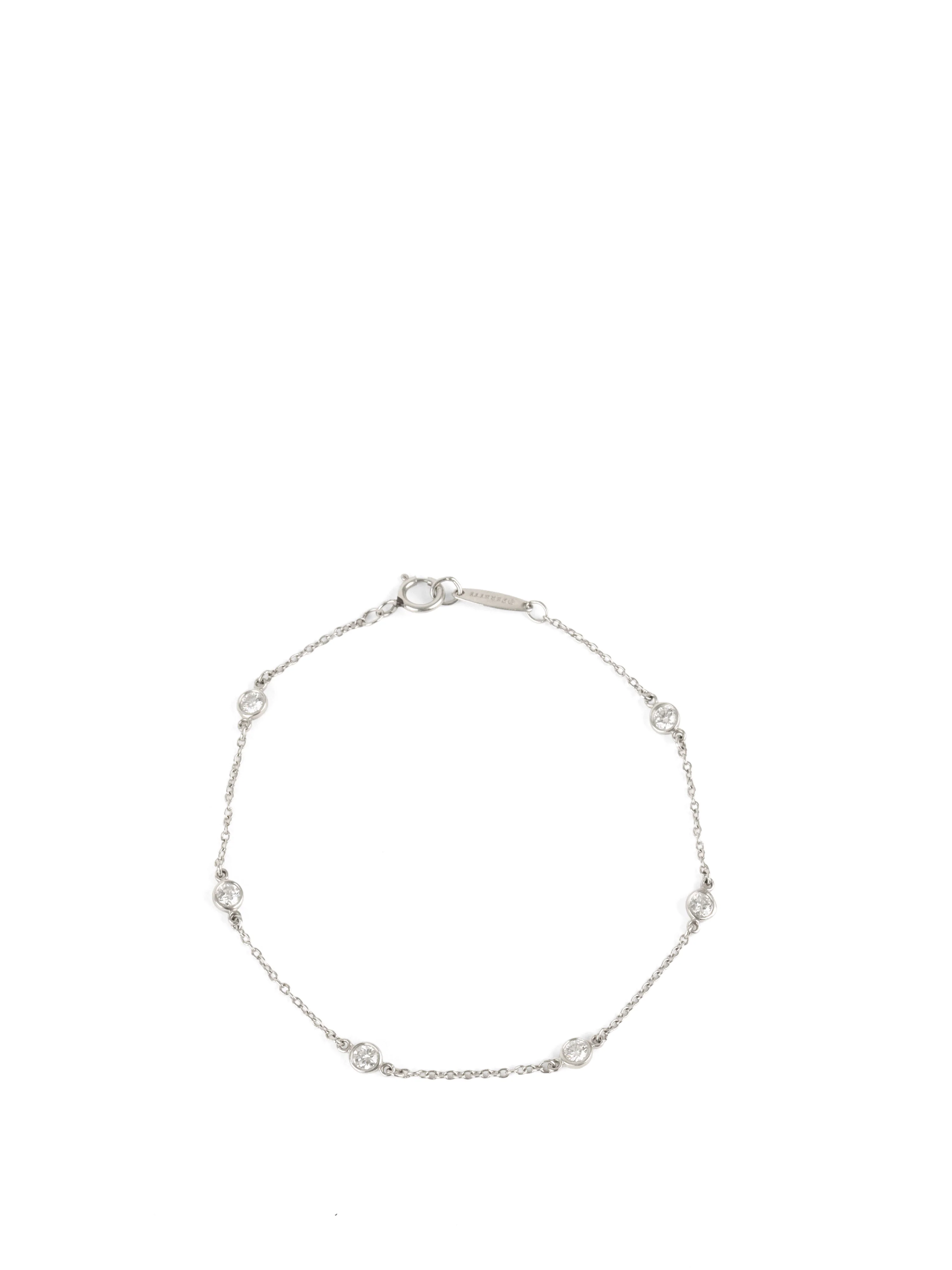 Tiffany & Co Elsa Peretti 6 Diamonds by the Yard Bracelet