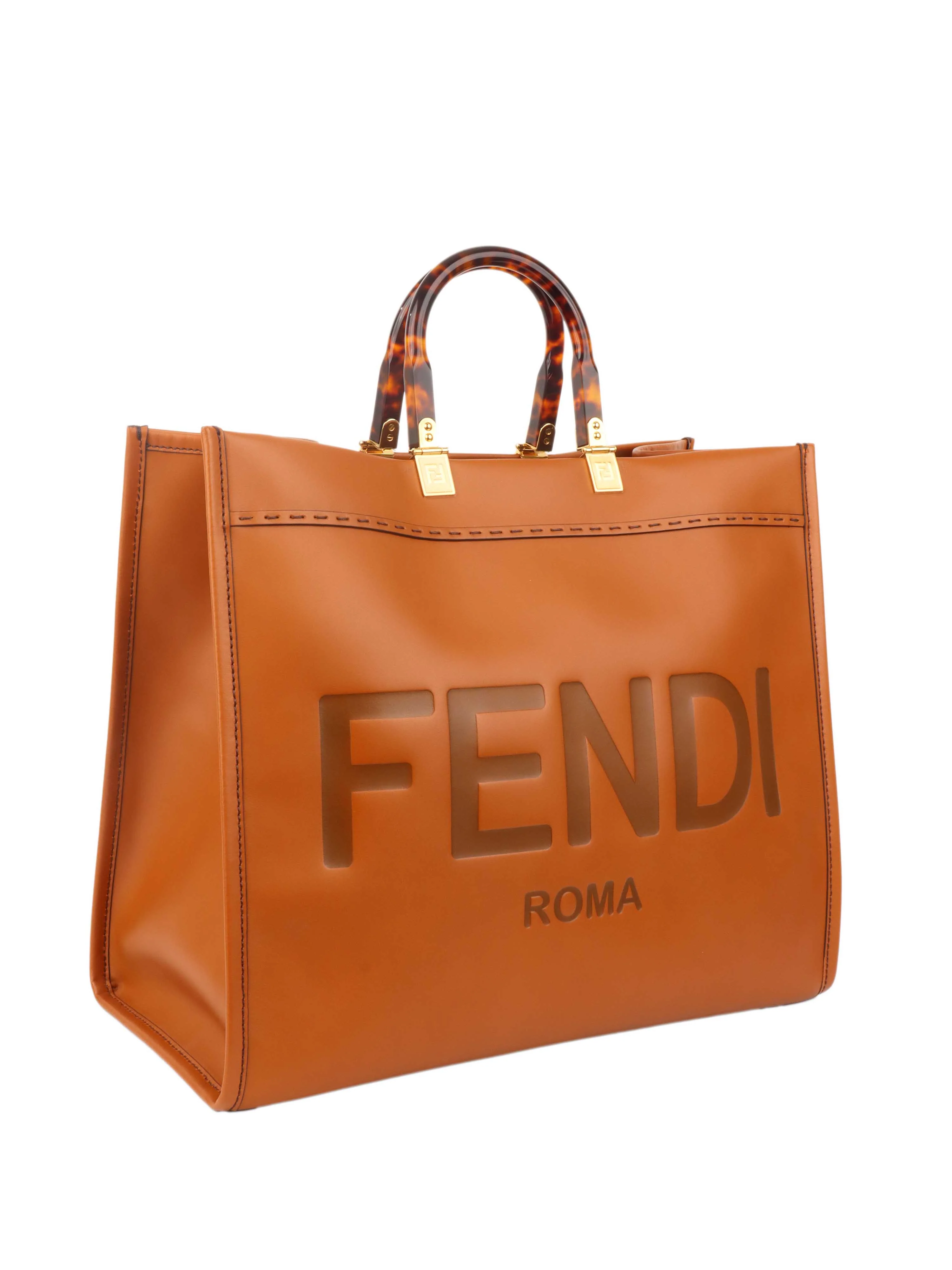 Fendi Tan Large Sunshine Tote.